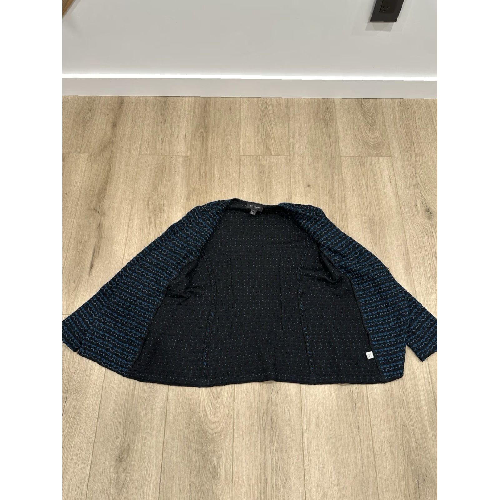 St. John St. John Blazer Jacket Shirt Knit Wool Blend Hook Eye | Multicolor | Size 10 | Women’s Regular Short Sleeve Long Sleeve Size L / US 10 / IT 46 - 7 Thumbnail