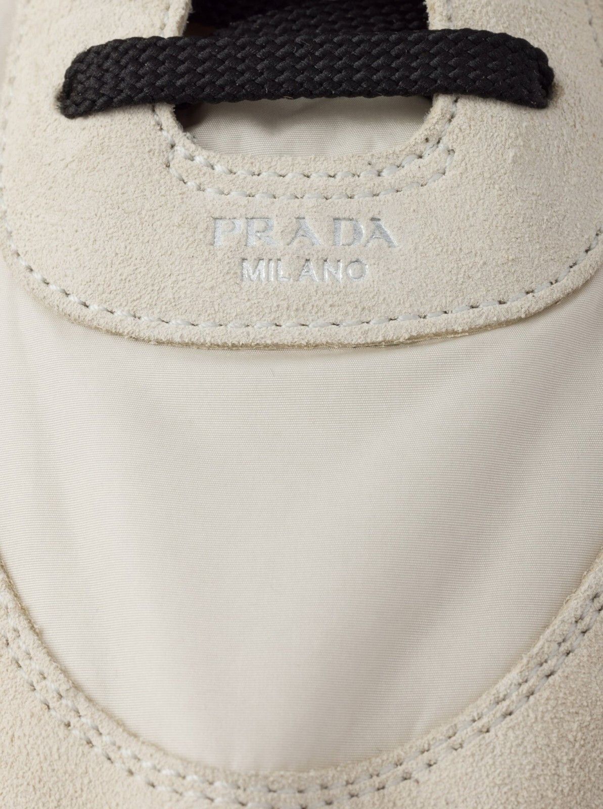 Prada PRADA Collapse $975 Ivory Re-Nylon Suede Sneakers New Size US 8 / IT 38 - 5 Thumbnail