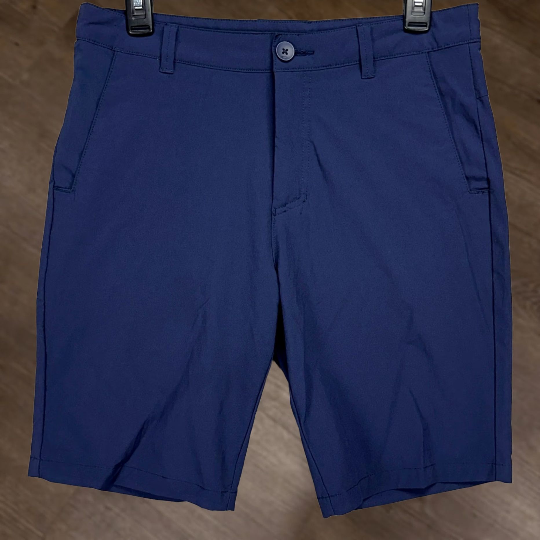 Oakley Oakley Mens Golf Chino Shorts 30 Navy Blue Regular Fit Flat Front Stretch Logo Size US 30 / EU 46 - 1 Thumbnail