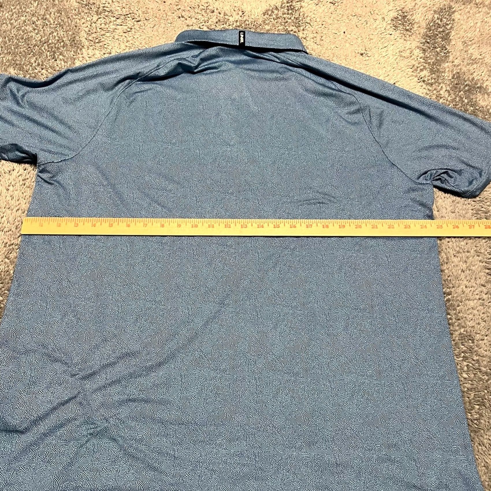 Vintage UNRL Polo Shirt Mens XXL Blue Geometric All Over Print Performance Stretch Shirt Mens 2XL Blue Geometric All Over Print Performance Stretch Size US XXL / EU 58 / 5 - 6 Thumbnail