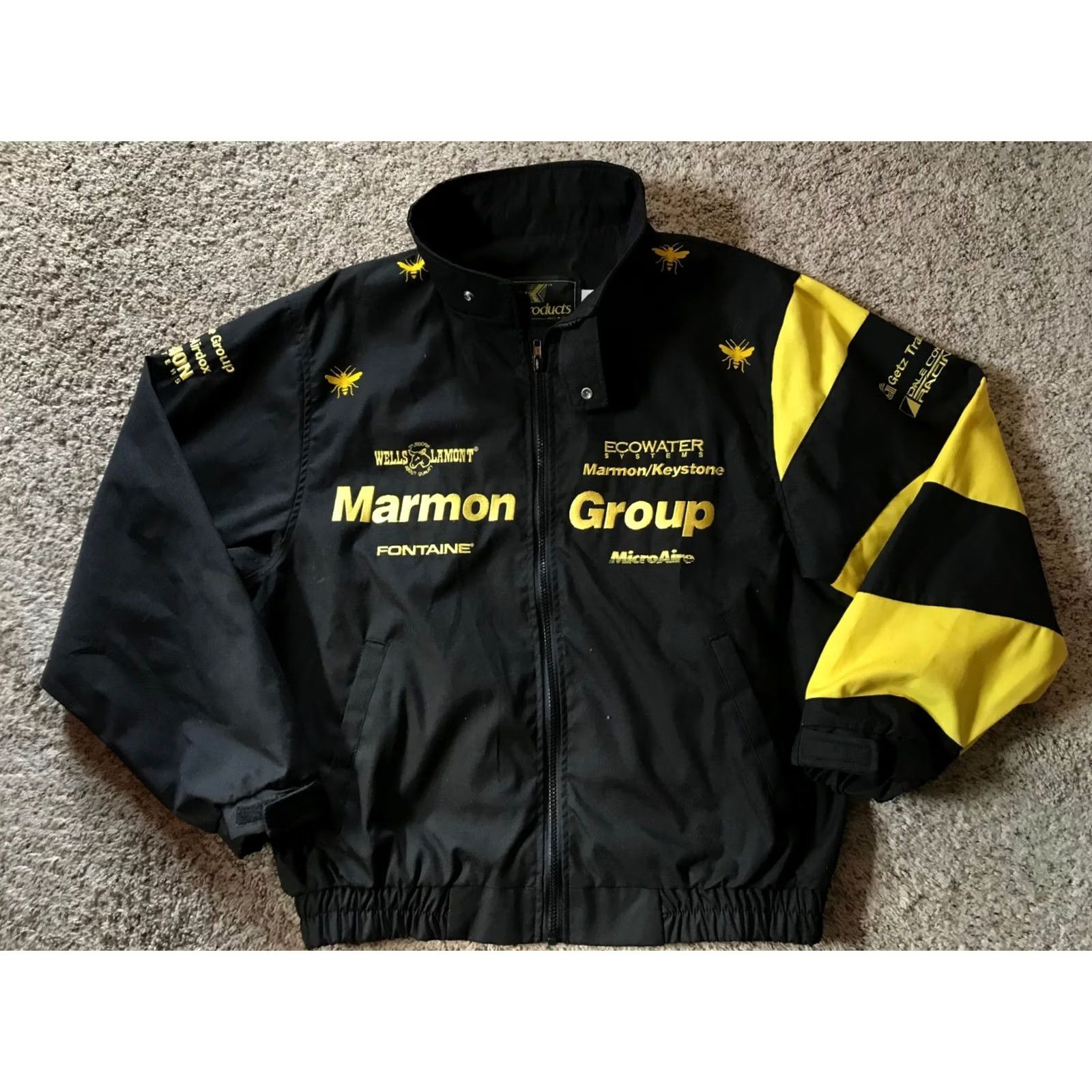 Vintage Marmon Wasp Dale Coyne Racing Mens Jacket Full Zip Nylon Indycar Mens Sz L Blue Racing Jacket Mens L Size US L / EU 52-54 / 3 - 2 Thumbnail