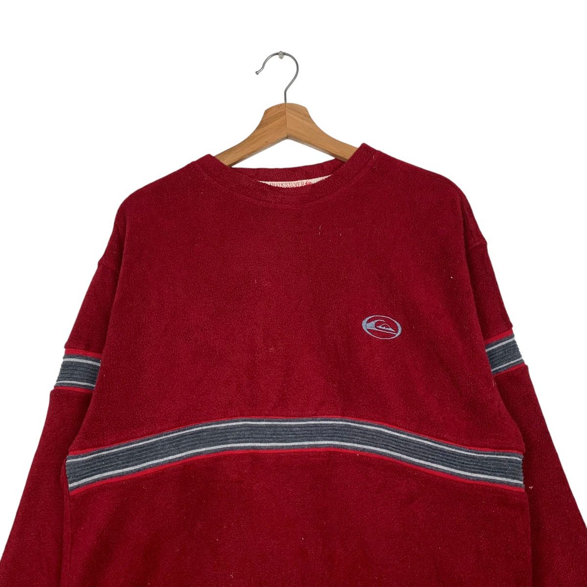 Quiksilver QUIKSILVER Pullover Red Fleece Crewneck Sweater #1585-C71 Size US L / EU 52-54 / 3 - 2 Thumbnail