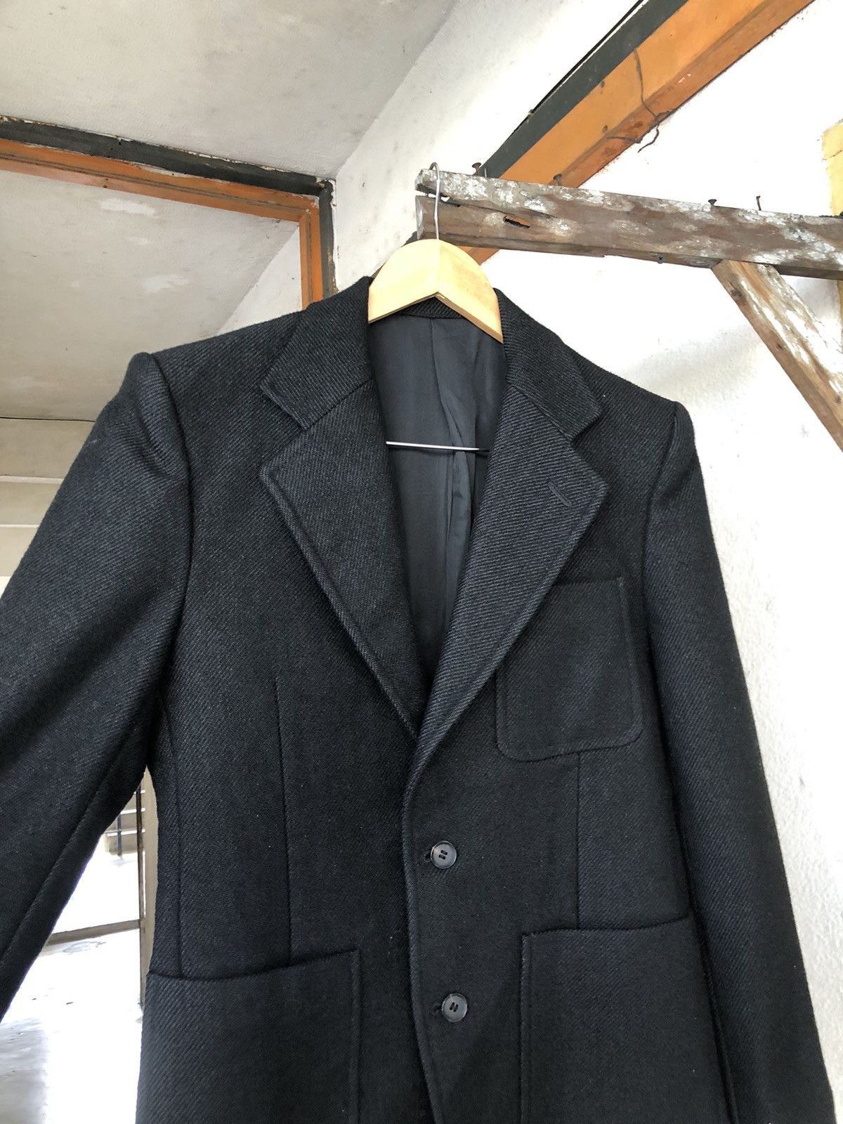 5351 POUR LES HOMMES 5351 Pour Les Hommes Black Wool Lined Single Breasted Blazer Size US M / EU 48-50 / 2 - 6 Thumbnail