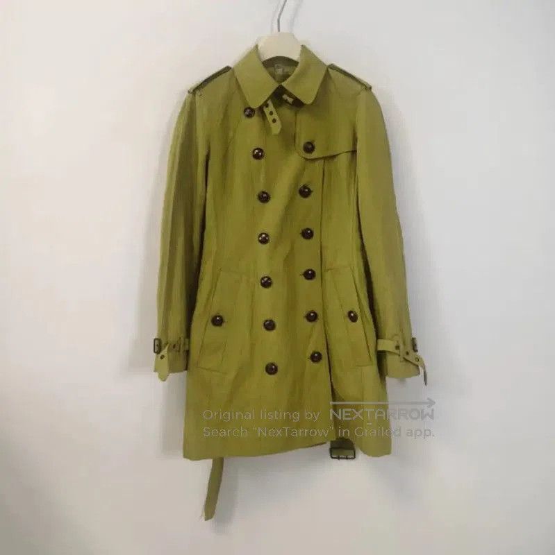 Burberry Burberry Women's Fluorescent Green Trench Coat. Size XXS / US 00 / IT 34 - 1 Thumbnail
