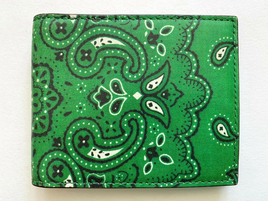 Jack Spade RARE PAISLEY BANDANA PRINT LEATHER BIFOLD WALLET Grailed