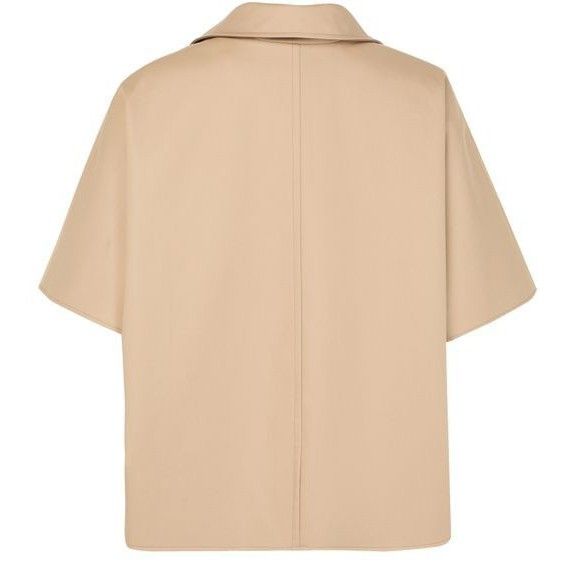 Max Mara MAX MARA Noli Reversible Beige Shirt Jacket New & Authentic Size ONE SIZE - 2 Thumbnail