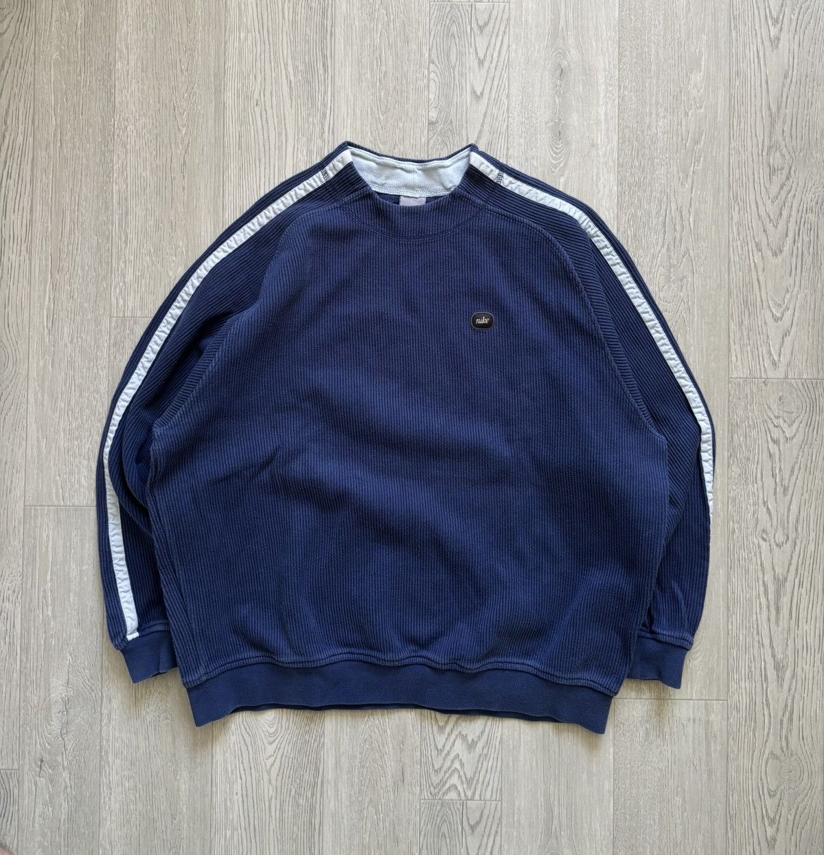 Nike × Vintage Vintage Nike Sweatshirt Corduroy 90s Size US XL / EU 56 / 4 - 1 Thumbnail