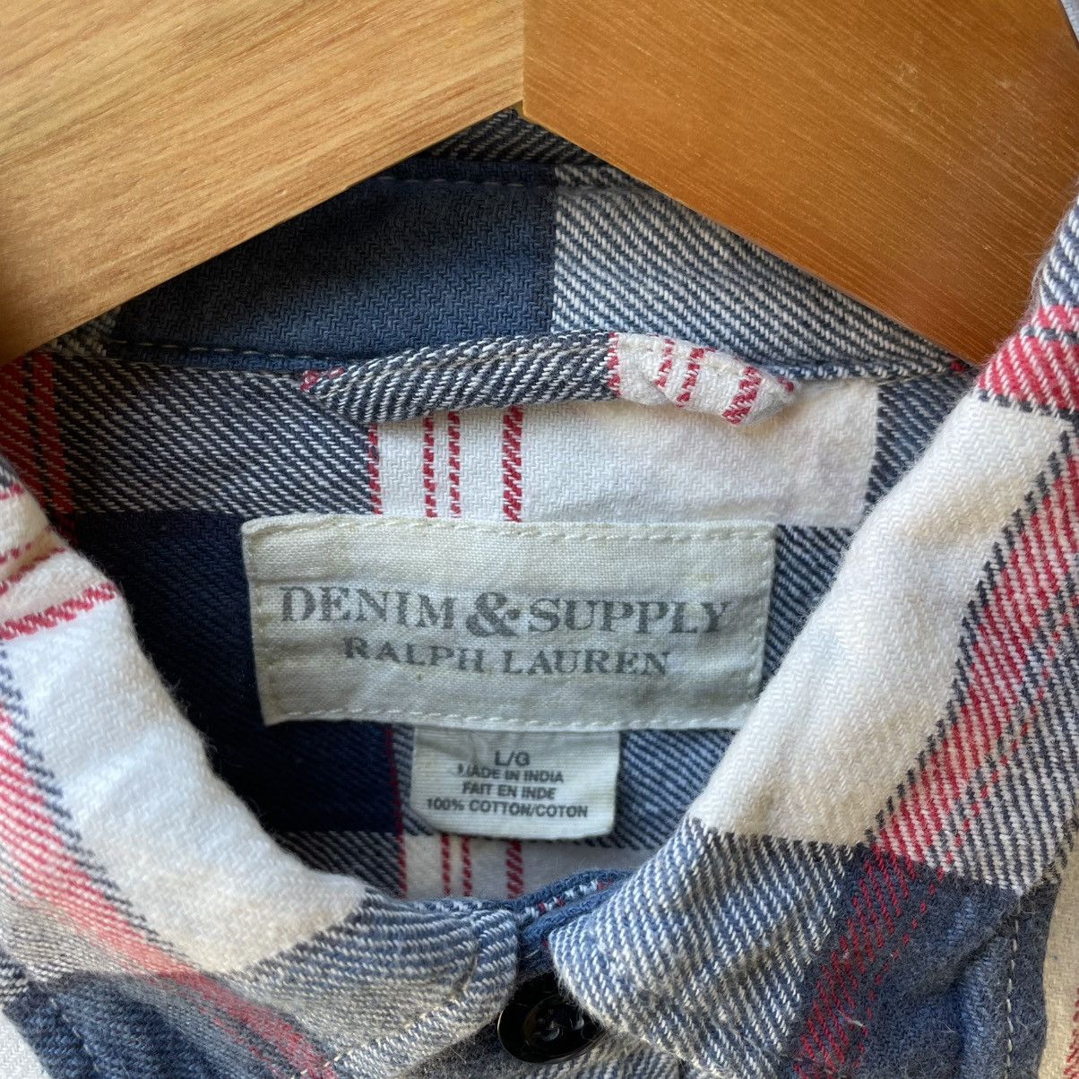 Denim & Supply Ralph Lauren × Ralph Lauren × Vintage 🔥Denim Supply Ralph Lauren Checkerd Buttons Shirts Size US M / EU 48-50 / 2 - 10 Thumbnail