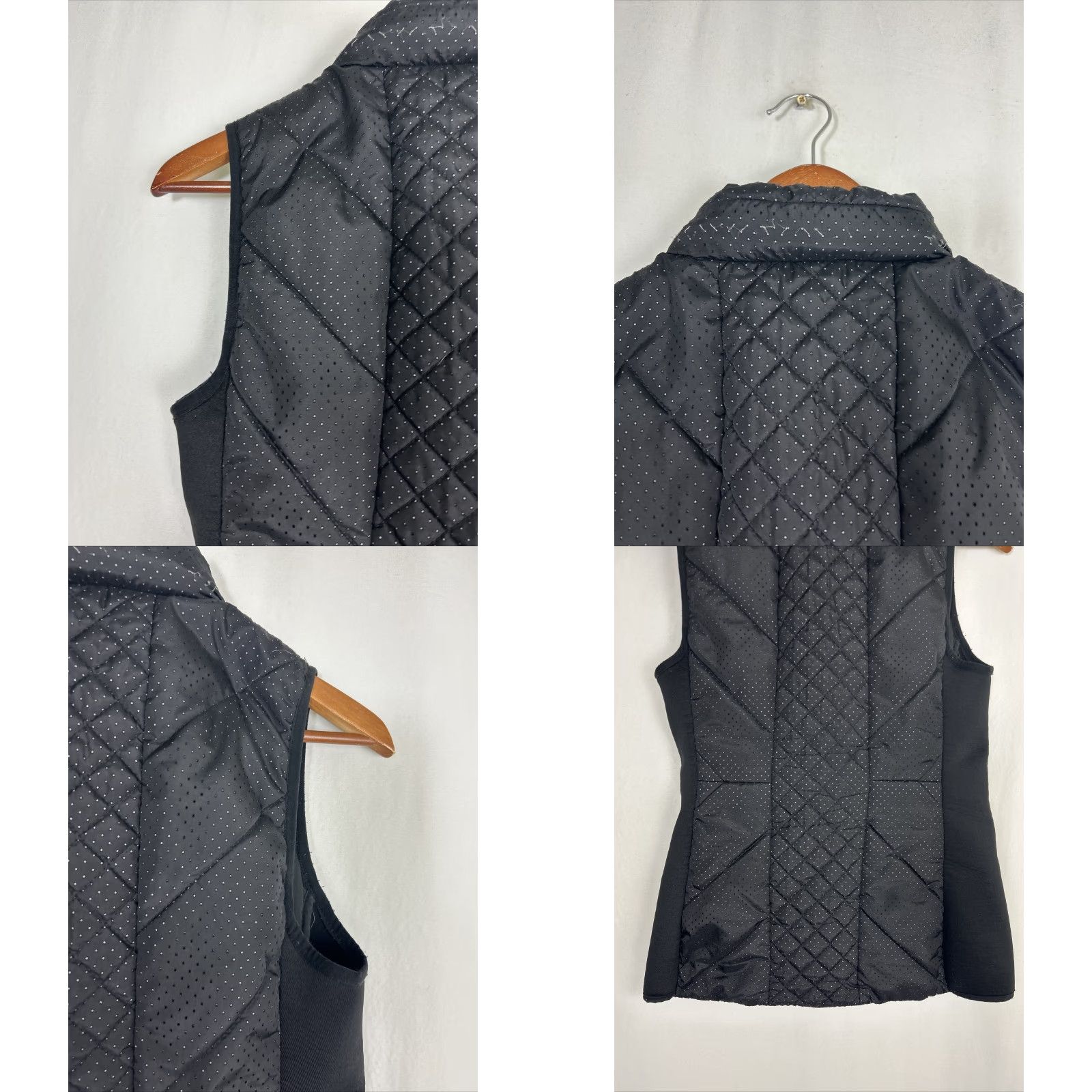 Fabletics Fabletics Vest Womens XS Black Sleeveless Zip Quilted Hood Puffer Packaway Mock Neck Casual Lightweight Size XS / US 0-2 / IT 36-38 - 9 Thumbnail