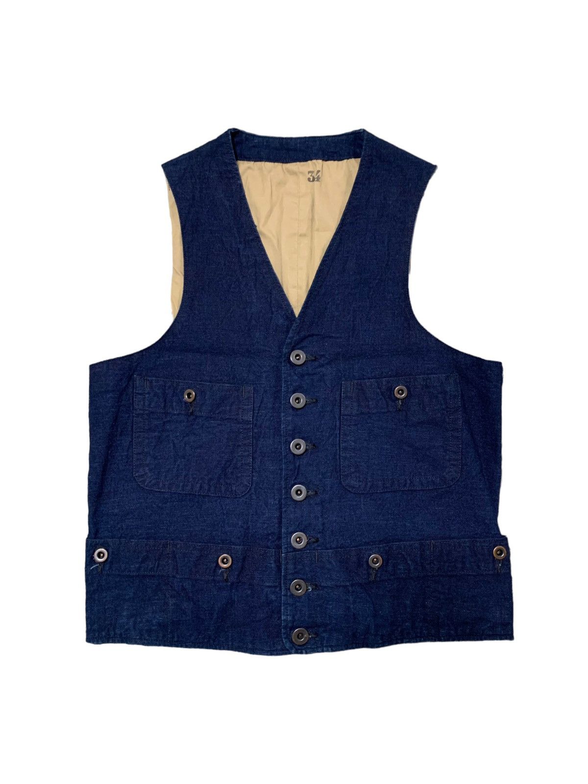 SUGAR CANE × Mr.FREEDOM Range Vest Mister Freedom X Sugarcane Spring 2012 Canvas Range Vest