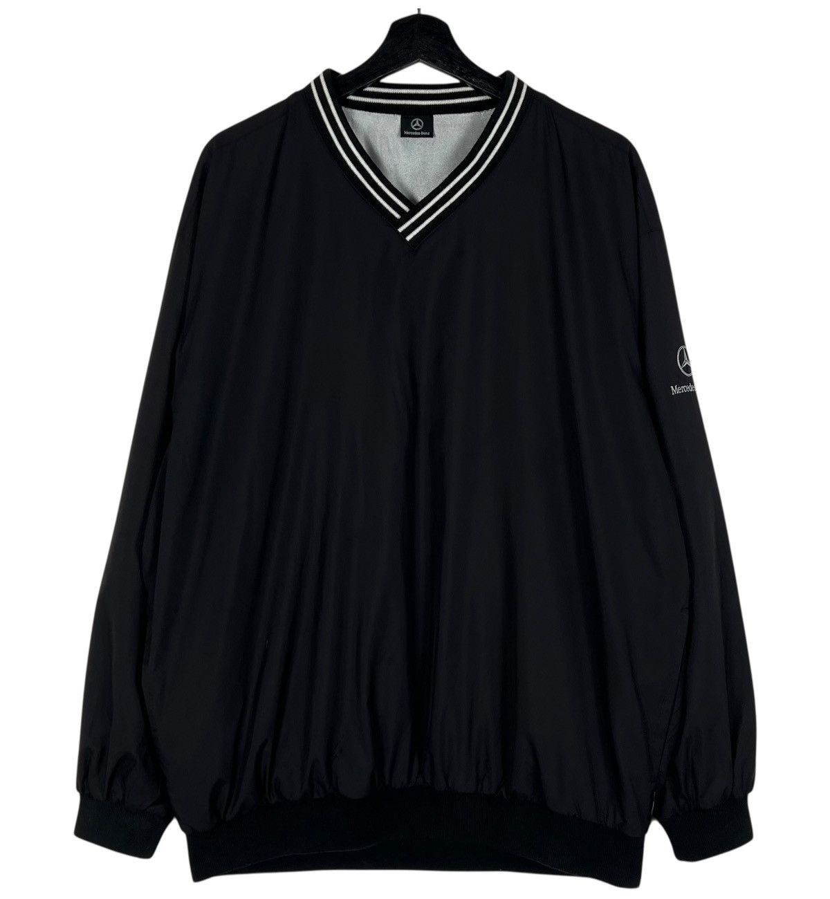 Mercedes-Benz Vintage Mercedes Nylon Sweatshirt Size US XL / EU 56 / 4 - 1 Thumbnail