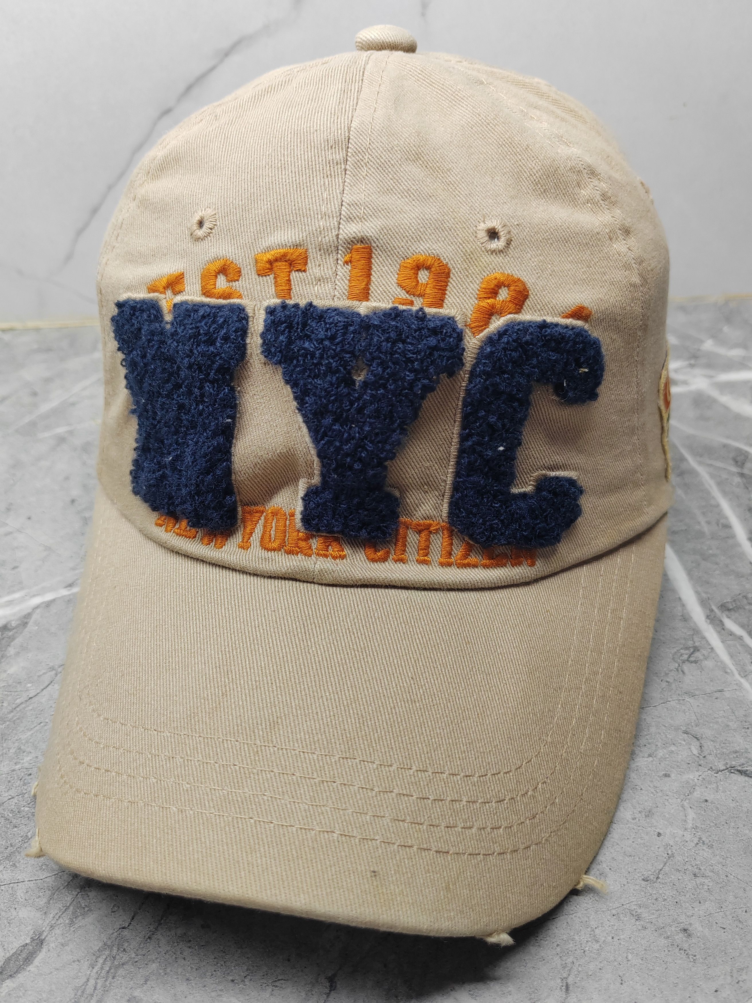 Vintage Vintage NYC Distressed Style Cap Hat Size ONE SIZE - 1 Thumbnail