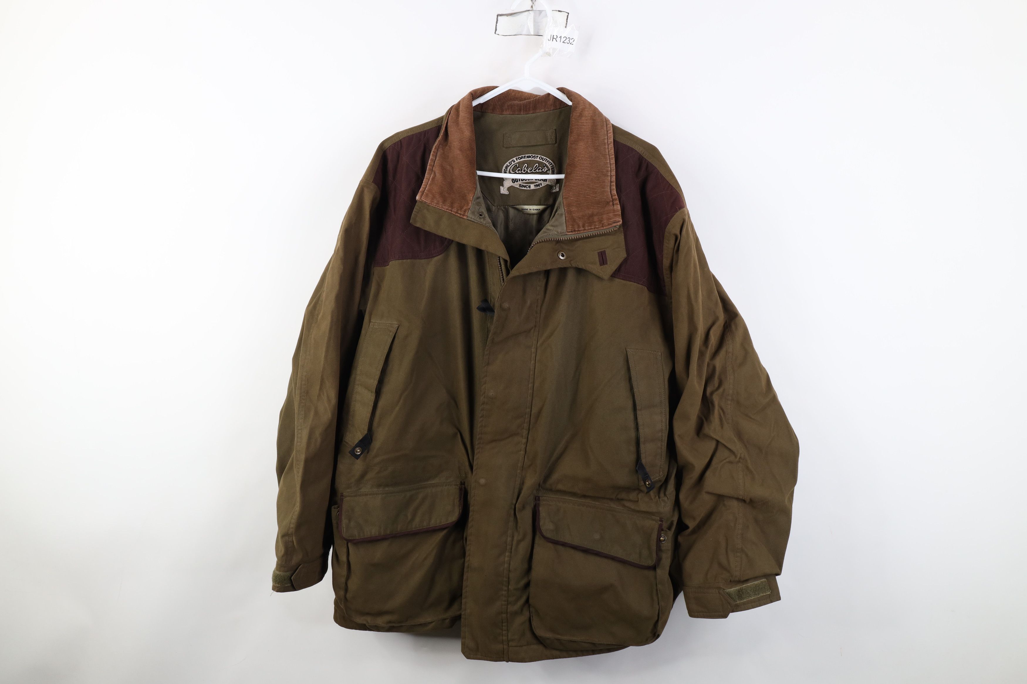 Cabelas Vintage 90s Cabelas Hunting Parka Jacket Coat Breen Size US XL / EU 56 / 4 - 1 Thumbnail