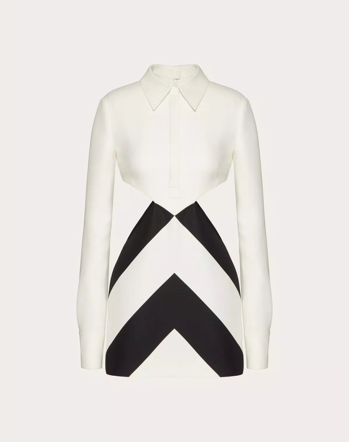 Valentino o1s1wg110625 Strhype Crepe Couture Short Dress in White Size M / US 6-8 / IT 42-44 - 1 Thumbnail