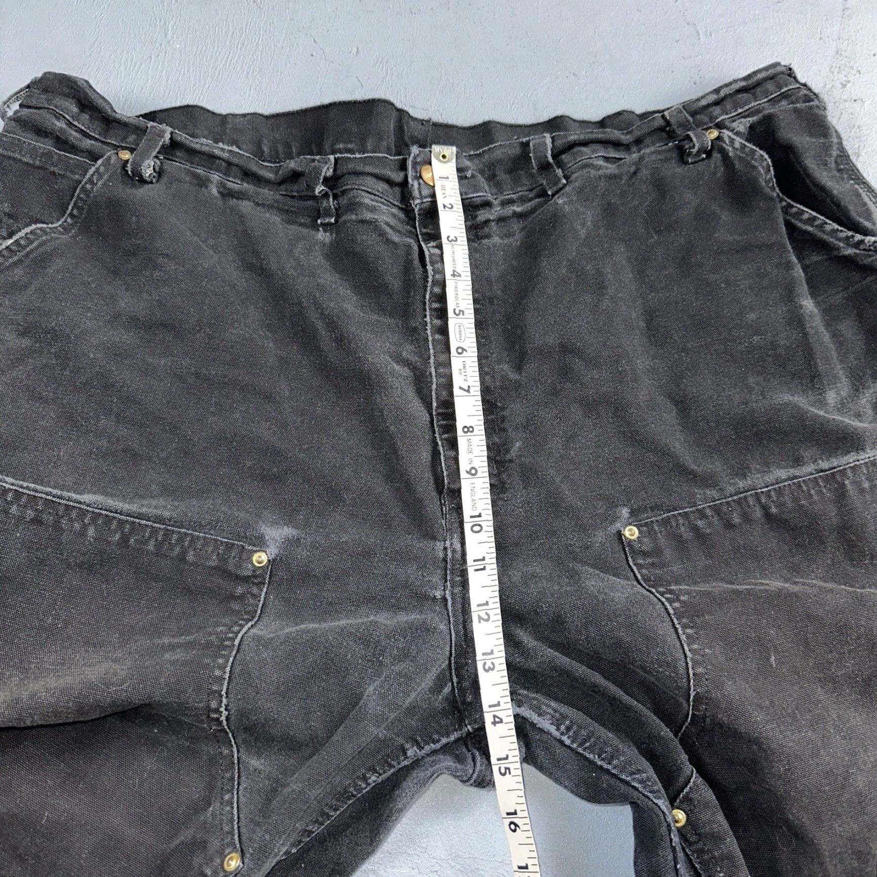 Carhartt VINTAGE Carhartt VTG Double Knee Carpenter Pants USA B01 BLK Black 42x31 Size US 42 / EU 58 - 6 Thumbnail