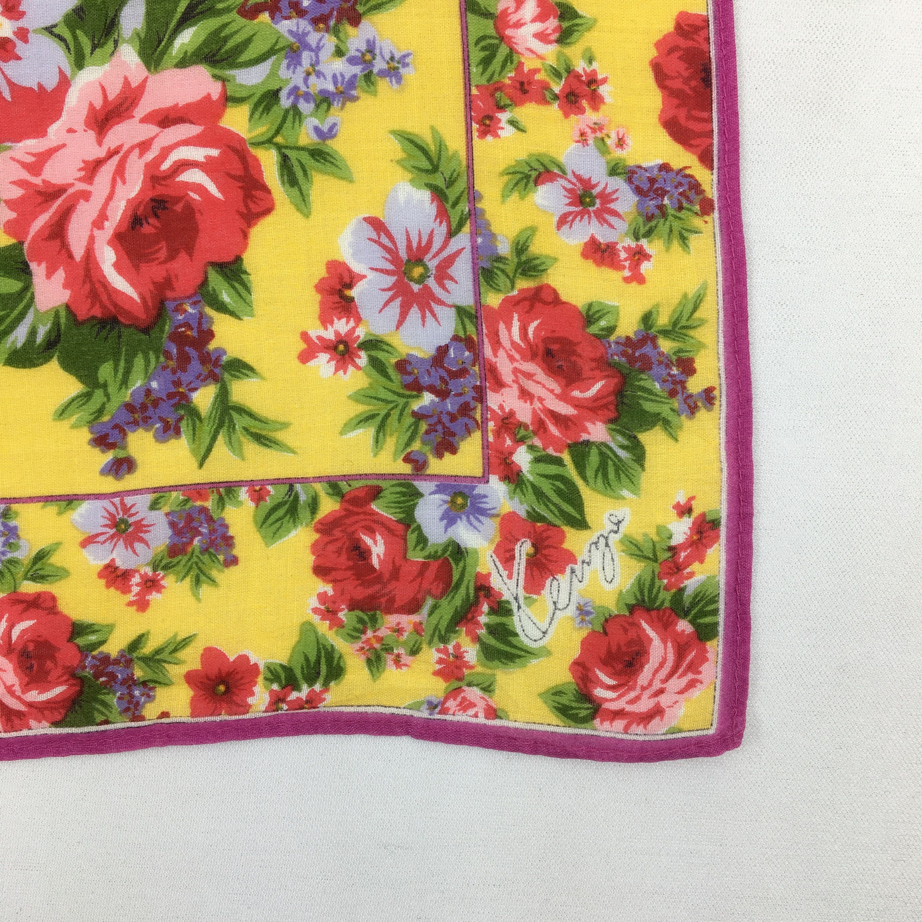 Kenzo × Vintage Vintage Kenzo Handkerchief Neckerchief Floral Bandana Size ONE SIZE - 3 Thumbnail