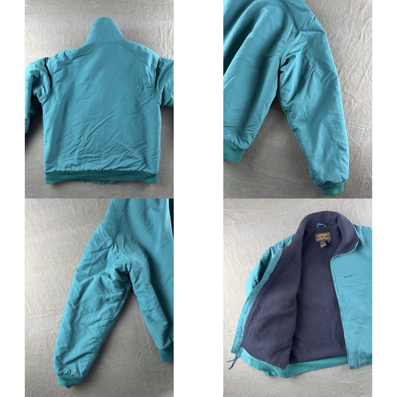 Eddie Bauer VINTAGE Eddie Bauer Insulated Jacket USA Made Teal Nylon Fleece-Lined M Tall Mens 90s Bomber Coat Size US M / EU 48-50 / 2 - 8 Thumbnail