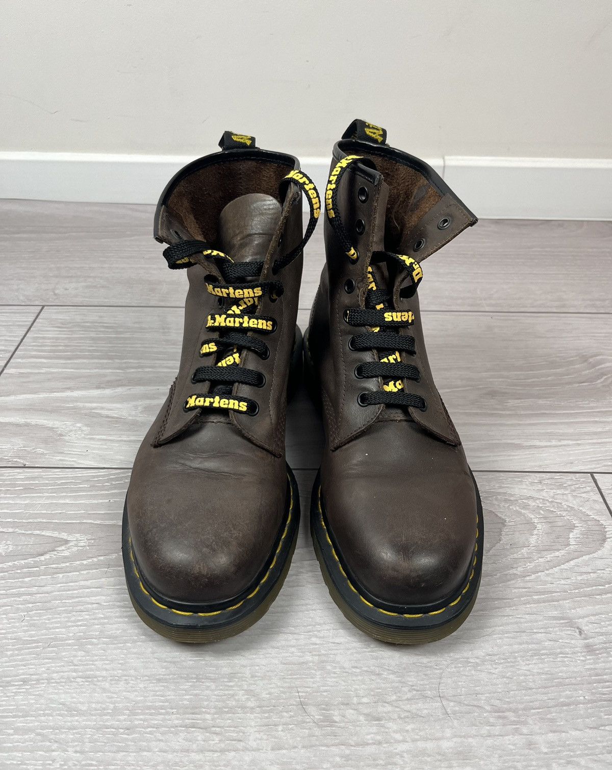 Dr. Martens Dr.Martens Brown Leather Hi Top Boots 10 US Size US 10 / EU 43 - 5 Thumbnail