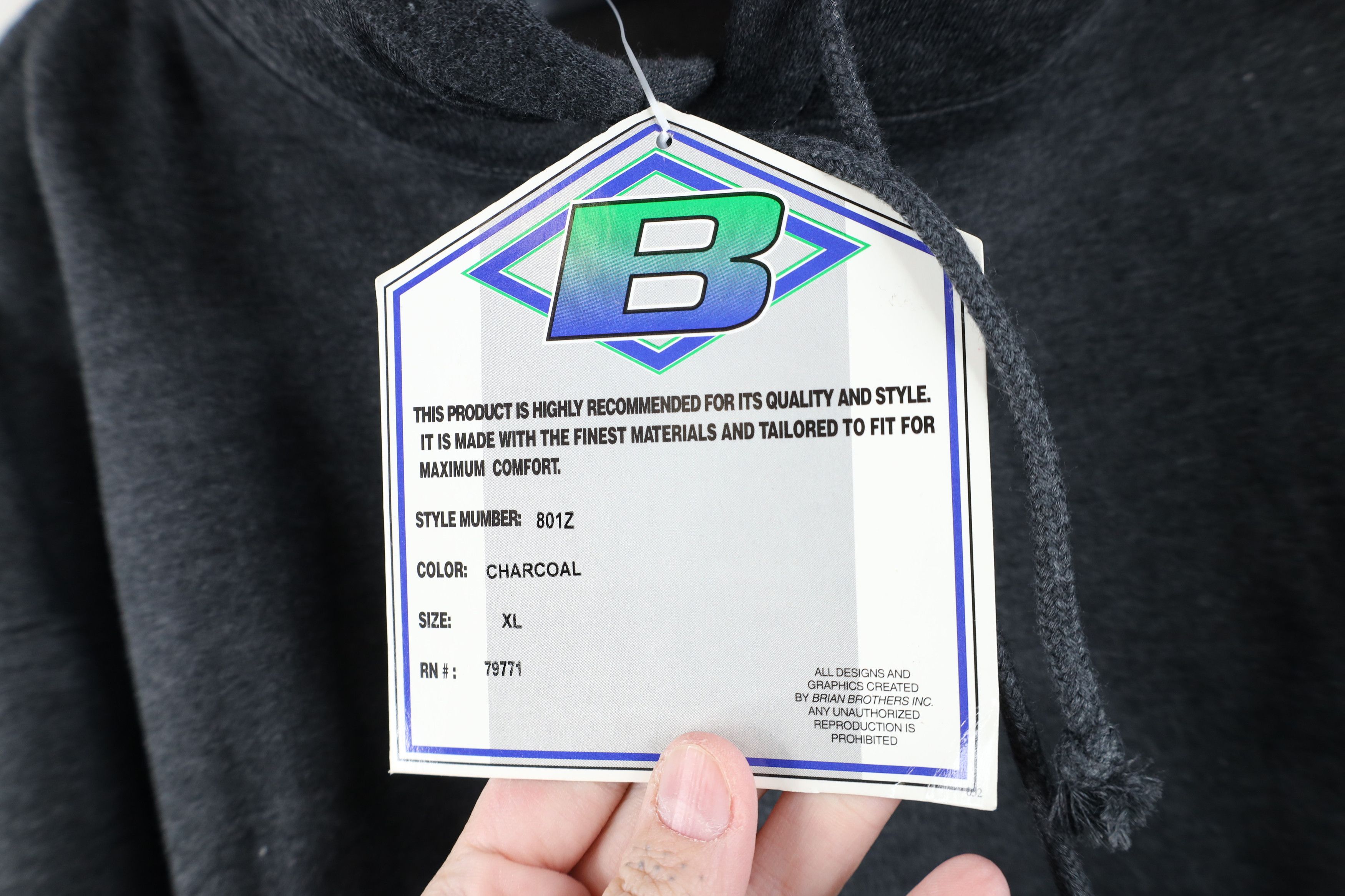 Vintage Deadstock Vintage 90s Streetwear Baggy Fit Hoodie Sweatshirt Size US XL / EU 56 / 4 - 5 Thumbnail