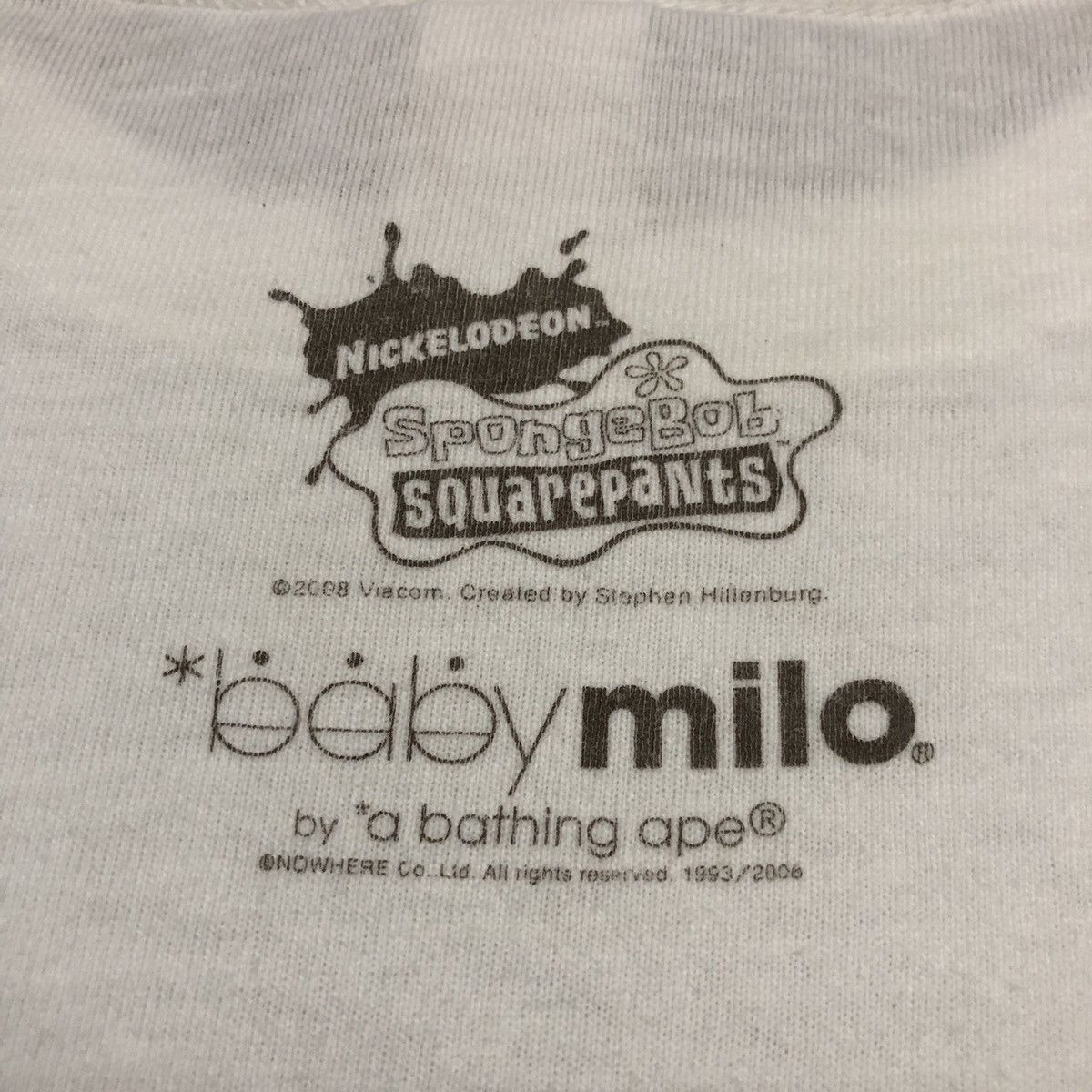 Bape × Nickelodeon Bape x SpongeBob SquarePants Bob Milo Tee Size US M / EU 48-50 / 2 - 7 Thumbnail