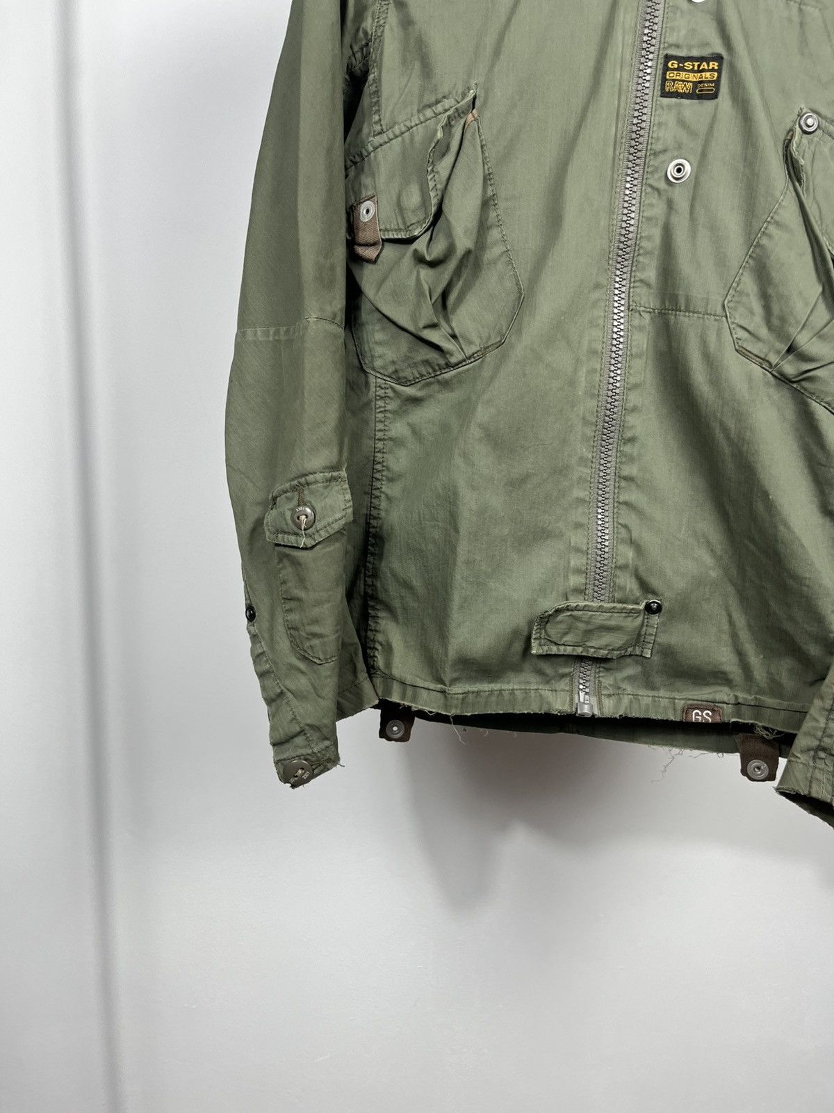 G-Star G Star RAW Green Military Hooded Jacket Zip Up Size S Size US S / EU 44-46 / 1 - 14 Thumbnail