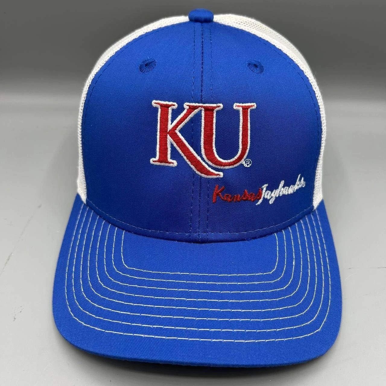 The Game Kansas Jayhawks NCAA Trucker Hat Men Snap Back Cap New Size ONE SIZE - 1 Thumbnail