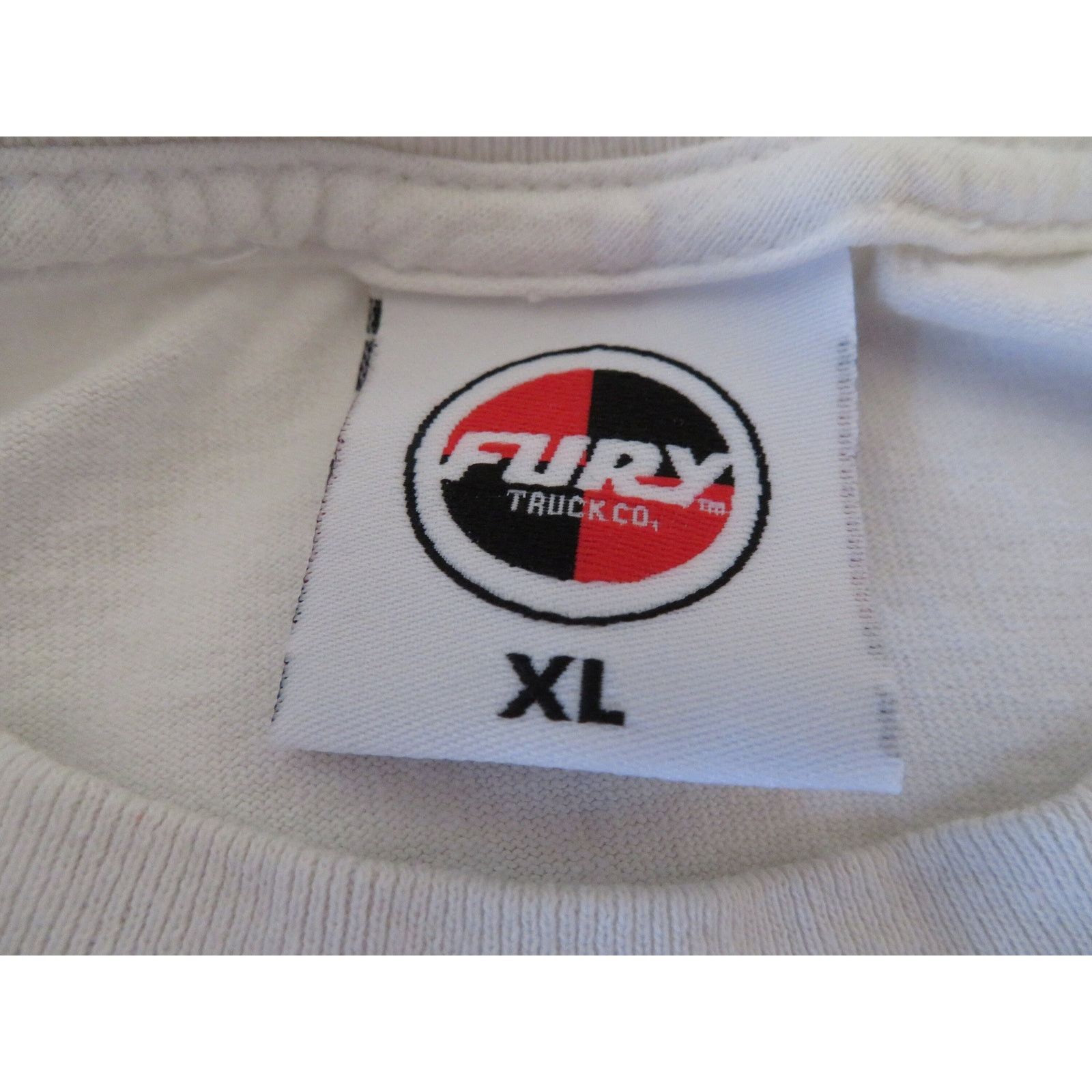 Other Fury Truck Company Skate Skater T-Shirt White Made USA Sz XL Size US XL / EU 56 / 4 - 3 Thumbnail