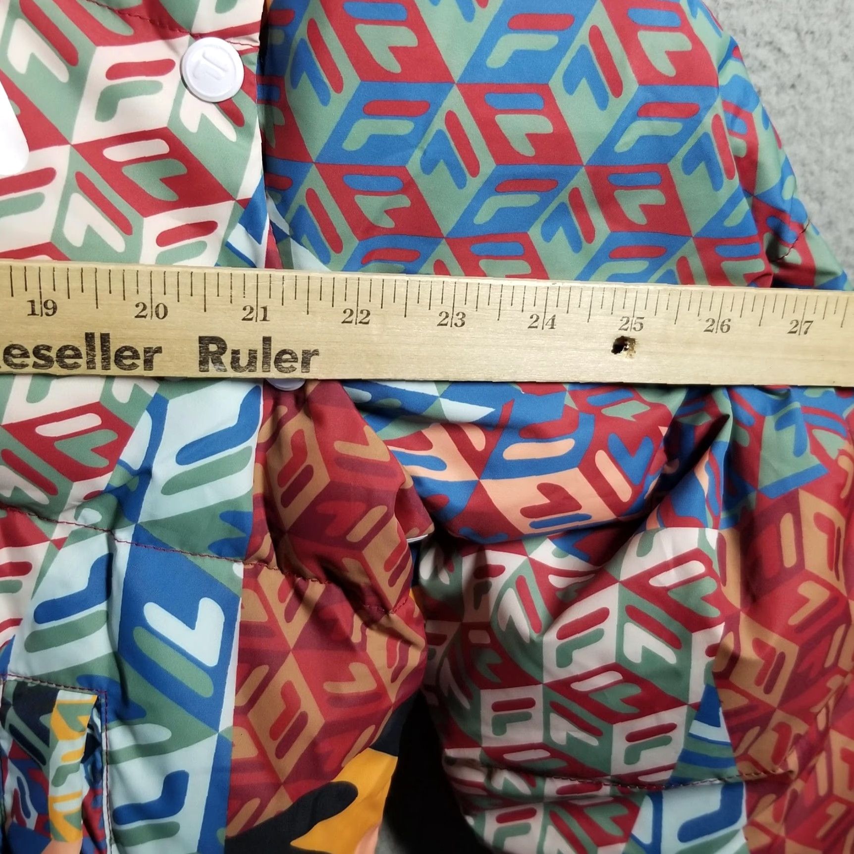 Fila FILA Mav Bomber Jacket Woman XL Puffer Coat AOP Print Convertible Ski Vest Size XL / US 12-14 / IT 48-50 - 7 Thumbnail