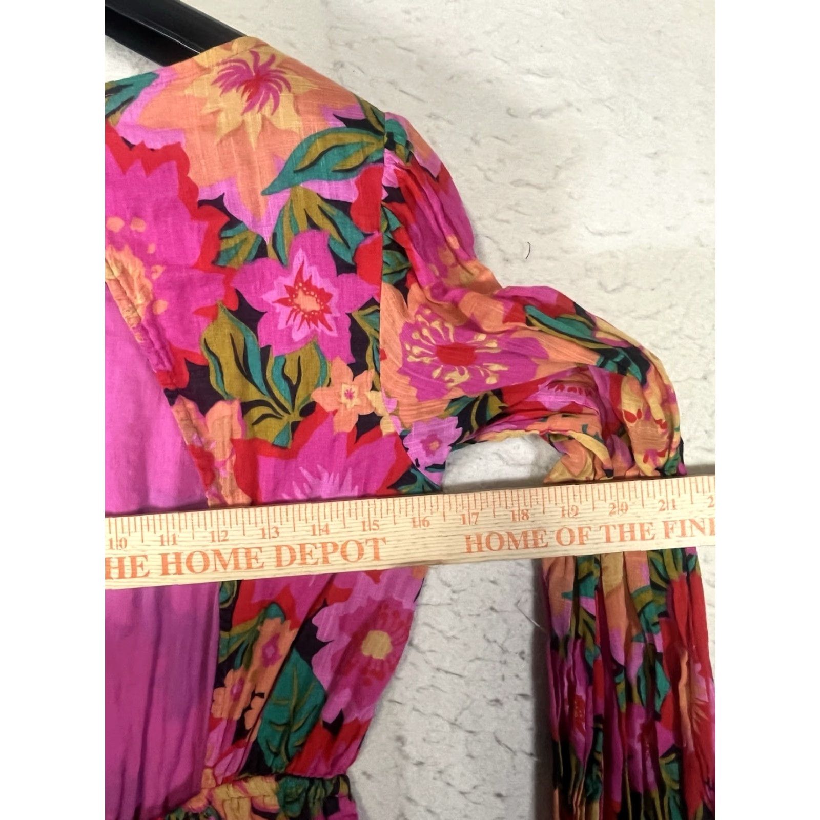 Billabong Billabong Heaven Sent Long Sleeve Dress Tropical Floral L Large Multicolor Cotton Short Women Beach Colorful 90s Hawaiian Vacation Mini Dress Size L / US 10 / IT 46 - 3 Thumbnail
