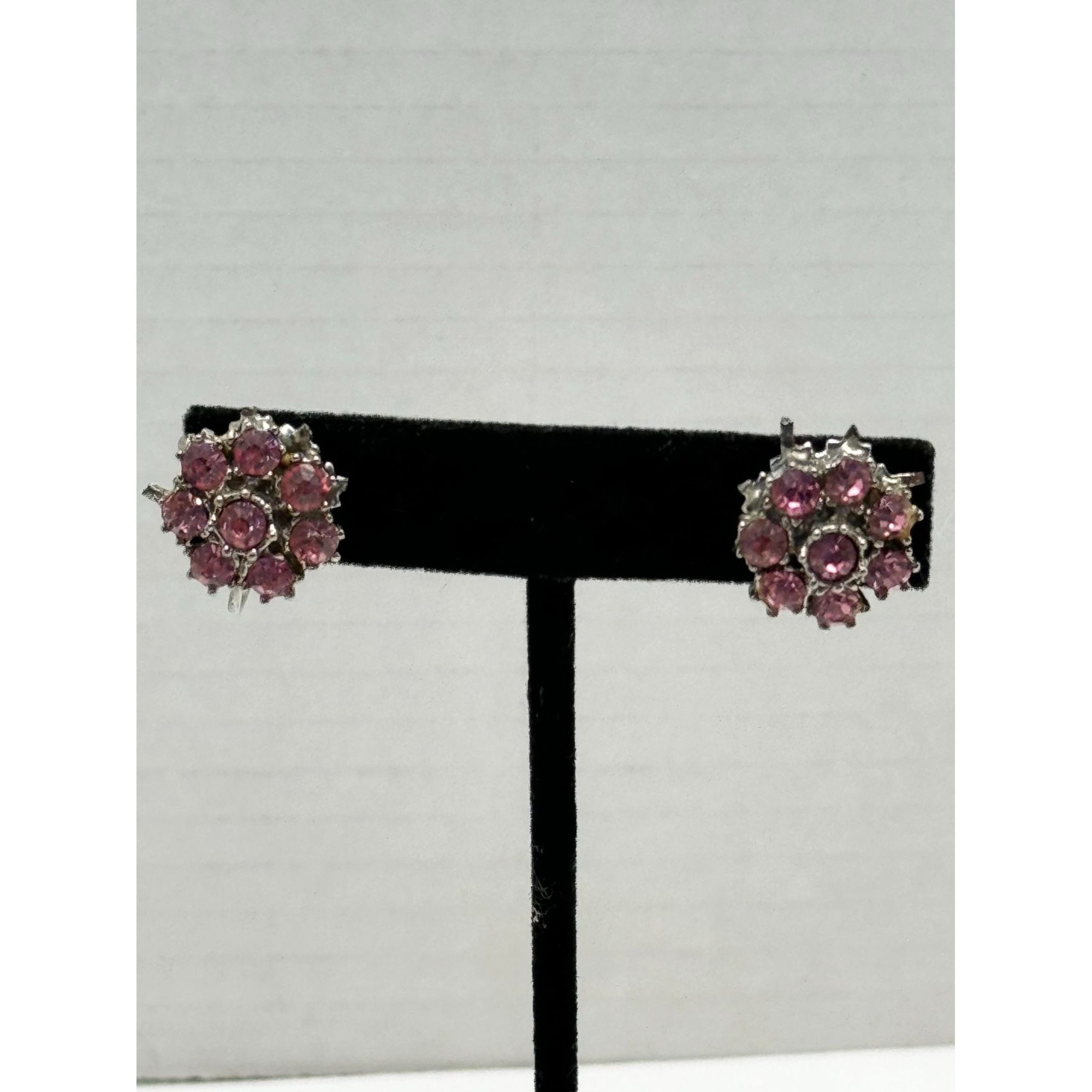 Vintage Vintage Coro pink flower earrings Size ONE SIZE - 2 Thumbnail
