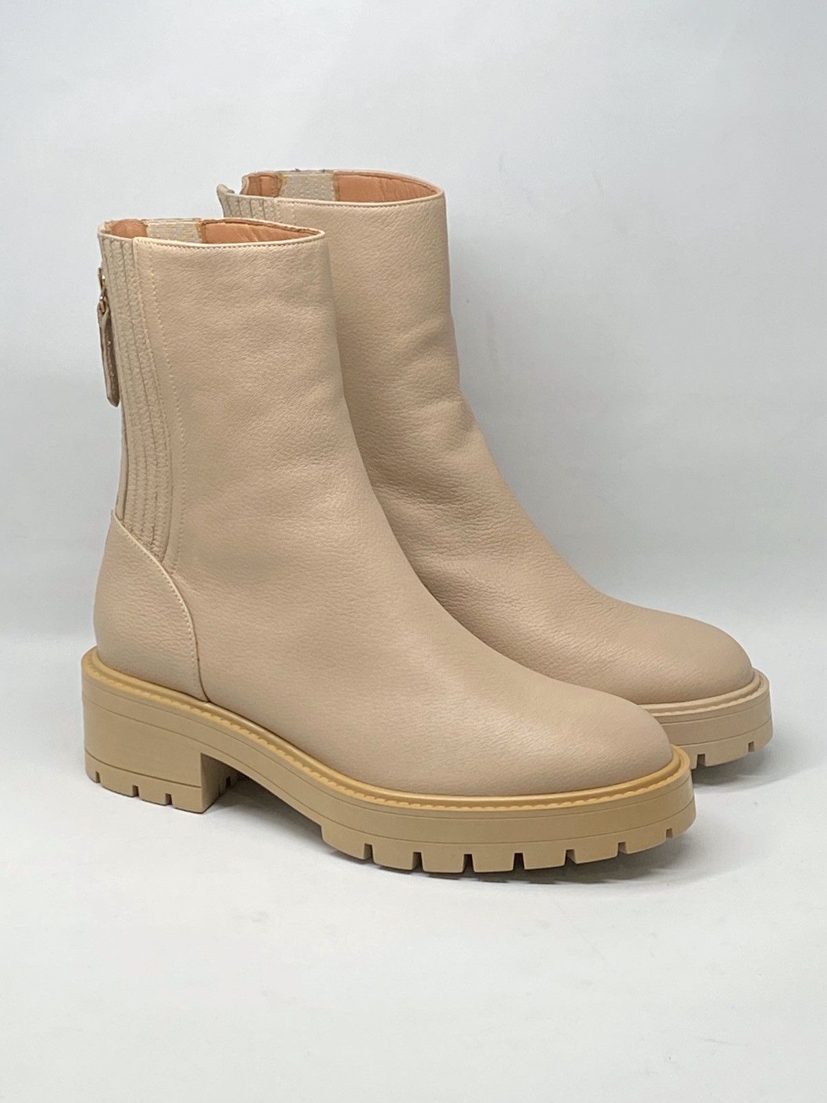 Aquazzura Aquazzura Saint Honore Leather Combat Booties size 36 Size US 6 / IT 36 - 3 Thumbnail