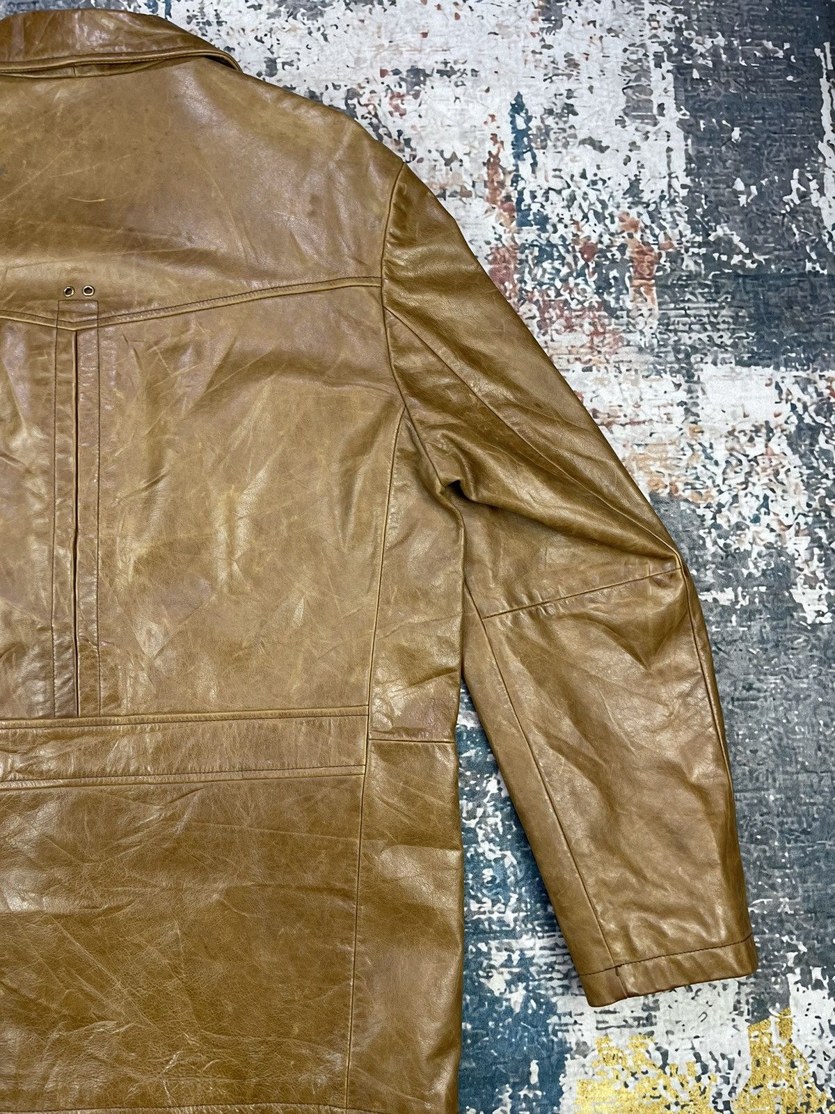 Gap Y2k🔥Vintage GAP Cowhide Four Pocket Leather Jacket Size US M / EU 48-50 / 2 - 11 Thumbnail