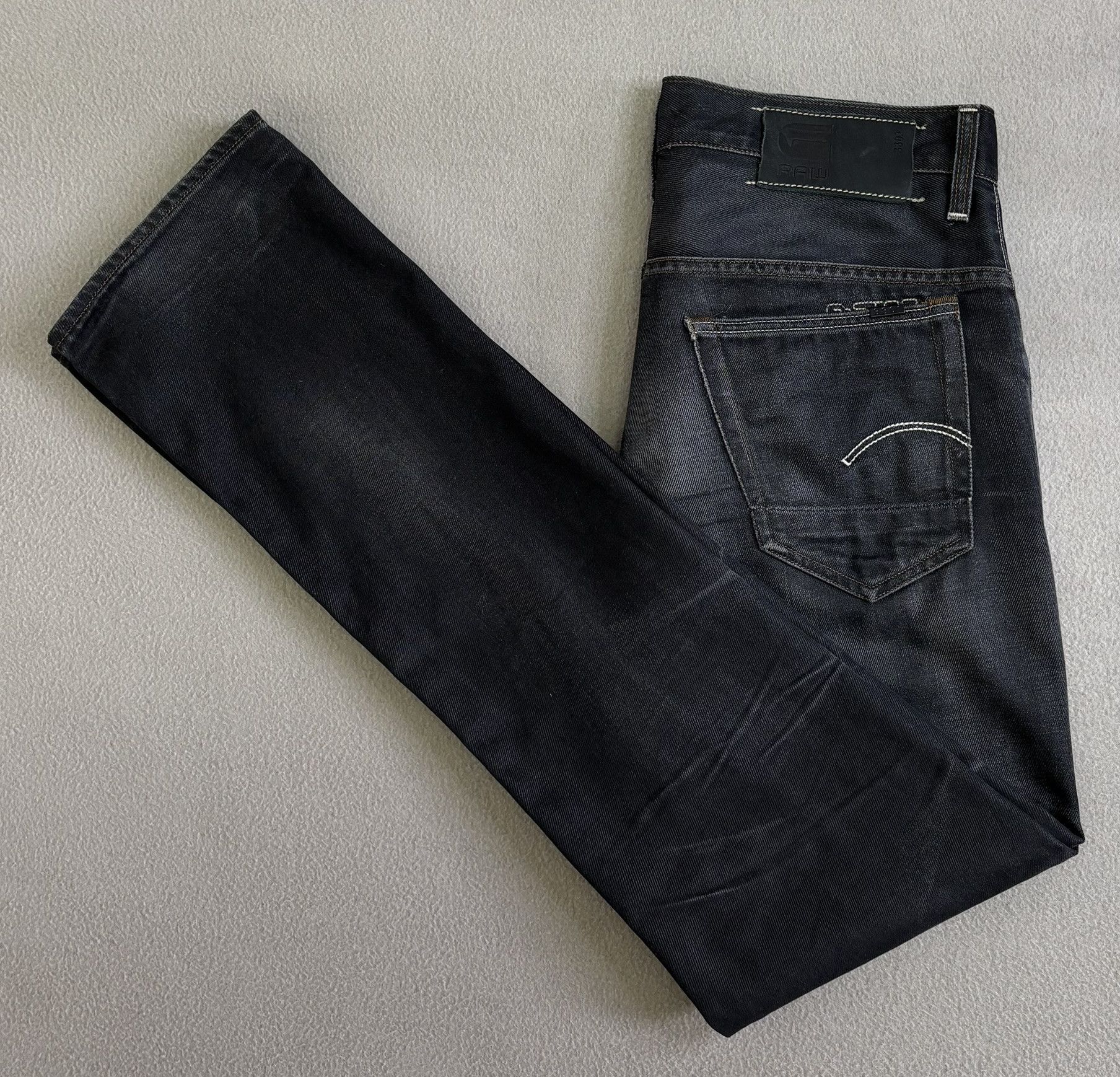 G-Star G-Star Raw 3301 slim fit black jeans size 32-34 Size US 32 / EU 48 - 1 Thumbnail