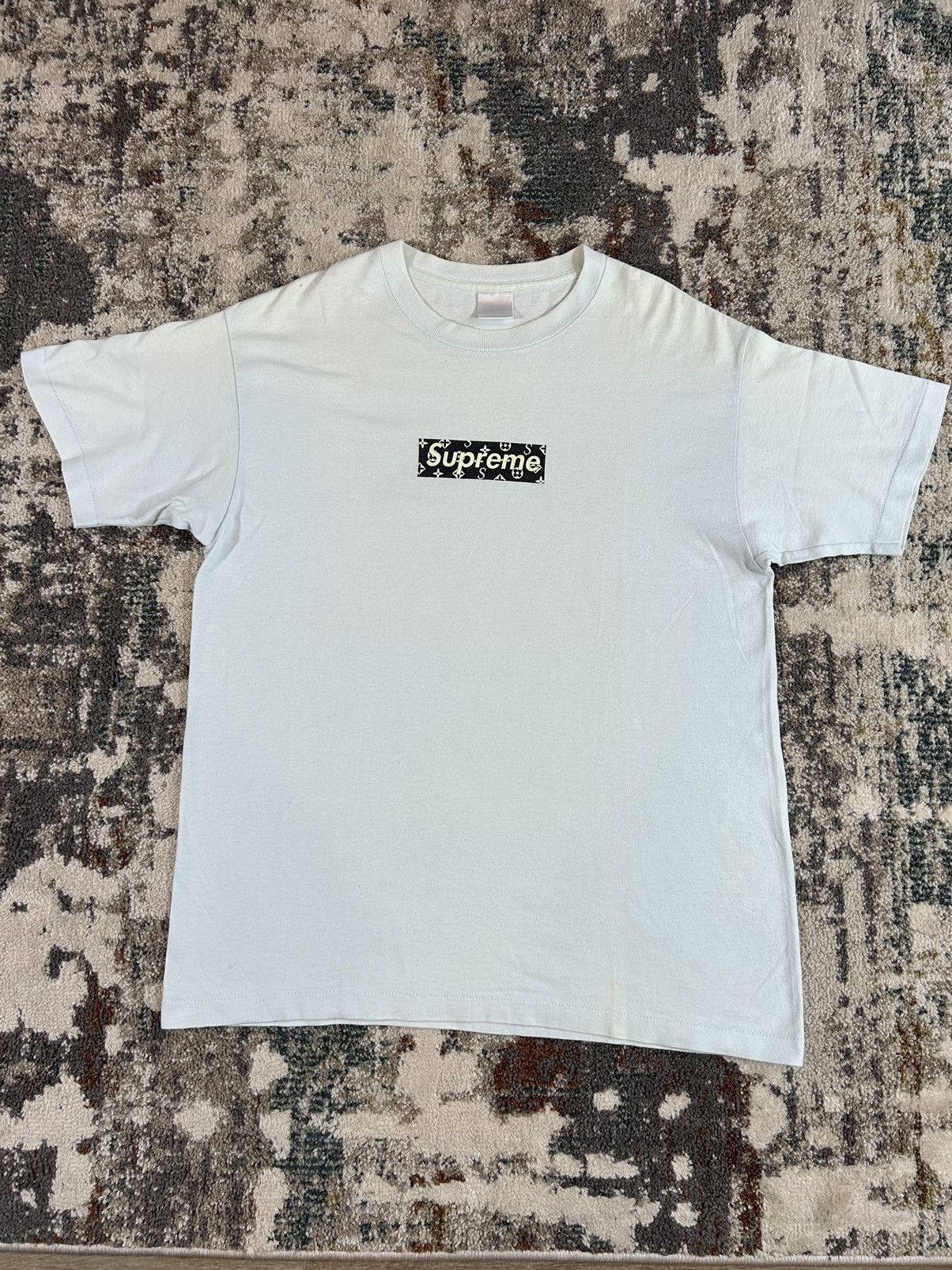 Supreme Monogram Box Logo Tee | Grailed
