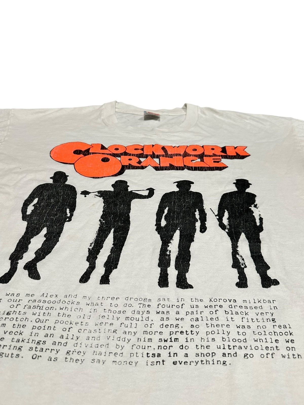 Vintage Vintage 90’s Clockwork Orange Single Stitch FOTL Shirt Size US XL / EU 56 / 4 - 4 Thumbnail