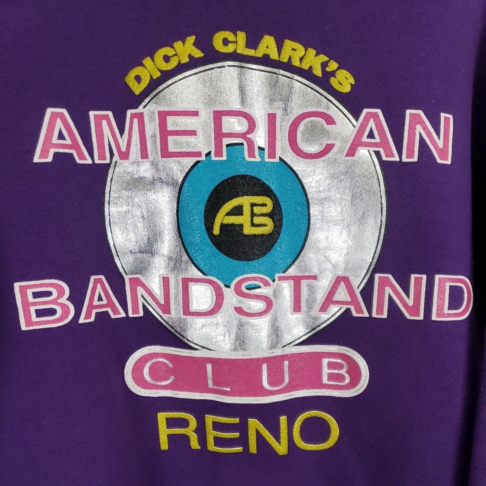 Vintage Vtg American Bandstand Club Sweatshirt Sz L Rock n Roll Reno Size L / US 10 / IT 46 - 1 Thumbnail