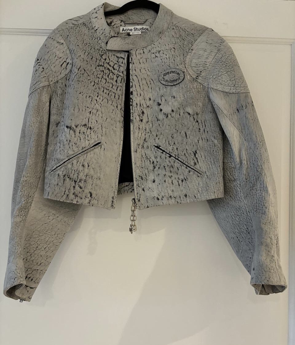 Acne Studios Acne Studios Cropped leather jacket Size XS / US 0-2 / IT 36-38 - 5 Thumbnail