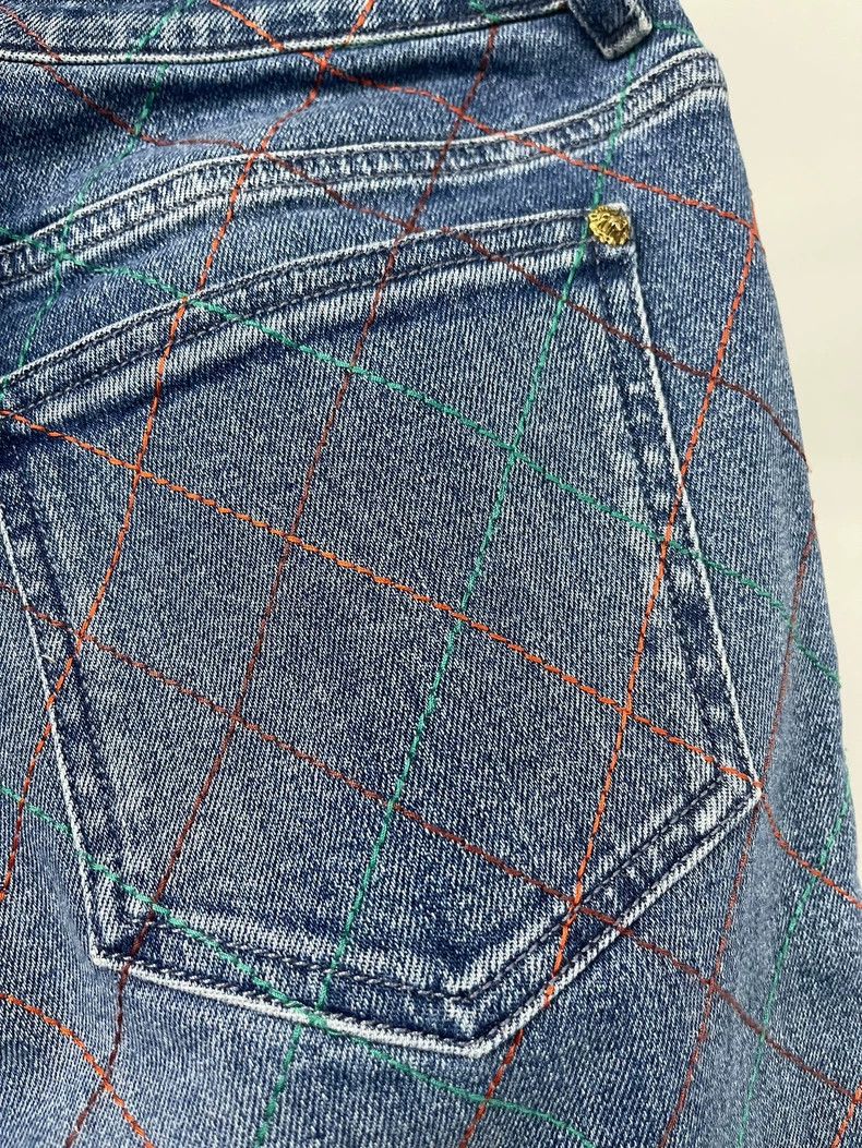 Chanel Chanel Colorful line diamond checkered jeans Size 26" / US 2 / IT 38 - 6 Thumbnail
