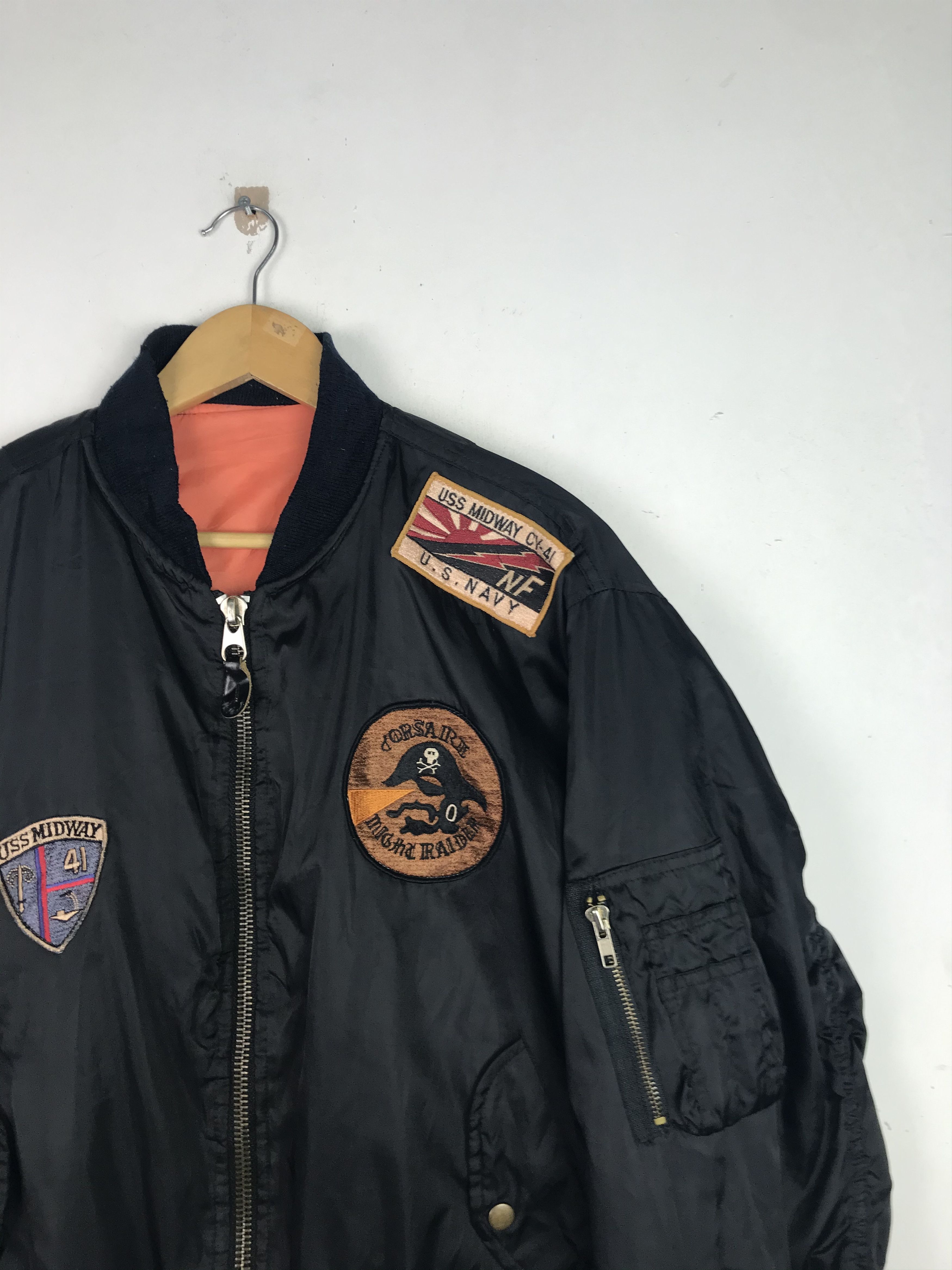 Vintage Vintage Bondage Punks Patches Bomber Jacket Buzz Rickson Size US L / EU 52-54 / 3 - 4 Thumbnail