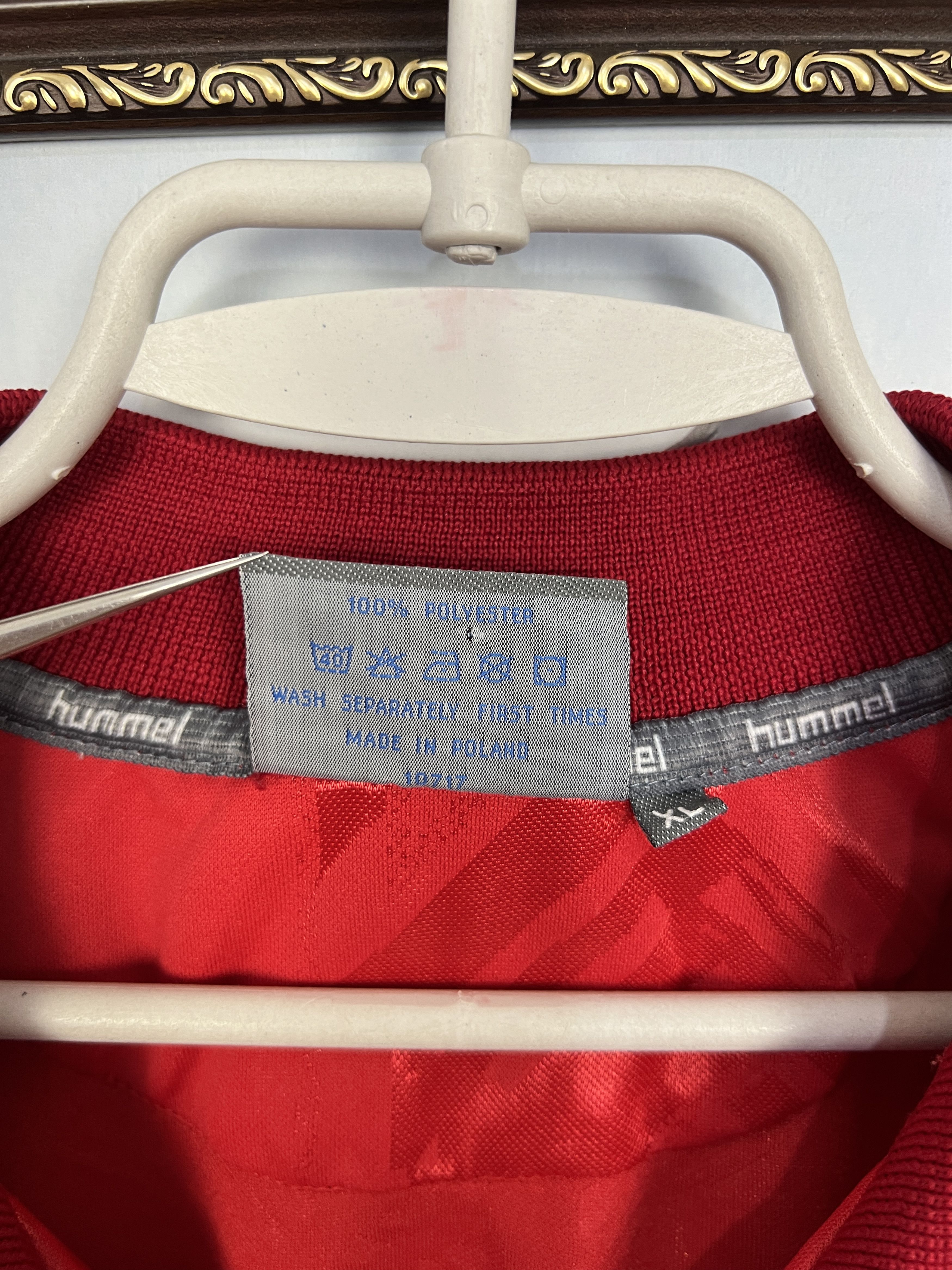 Hummel Share Denmark Home football shirt 1996 Soccer Hummel Jersey Size US XL / EU 56 / 4 - 8 Thumbnail