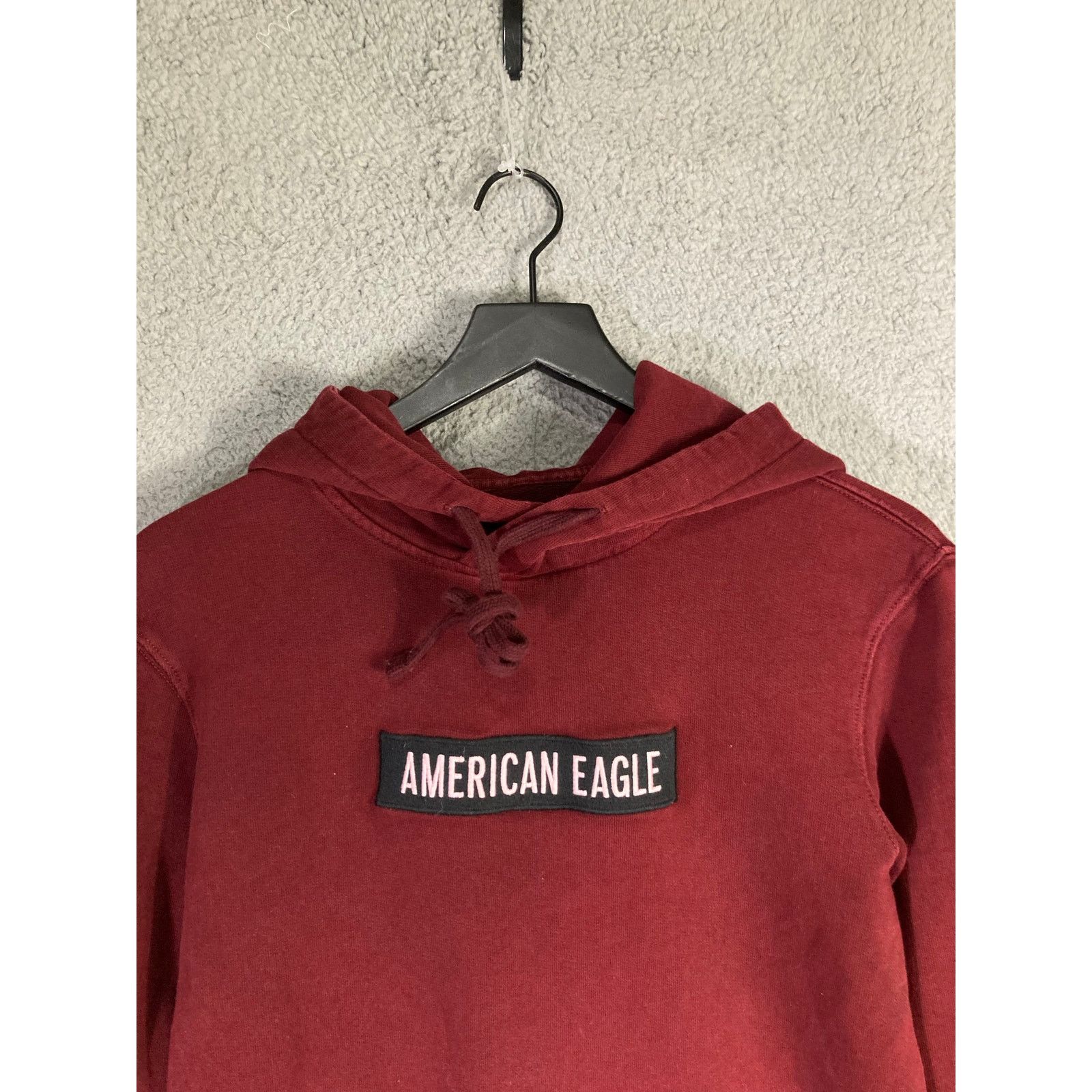 American Eagle Outfitters American Eagle Men's XS Burgundy Pullover Hoodie Size US XS / EU 42 / 0 - 3 Thumbnail