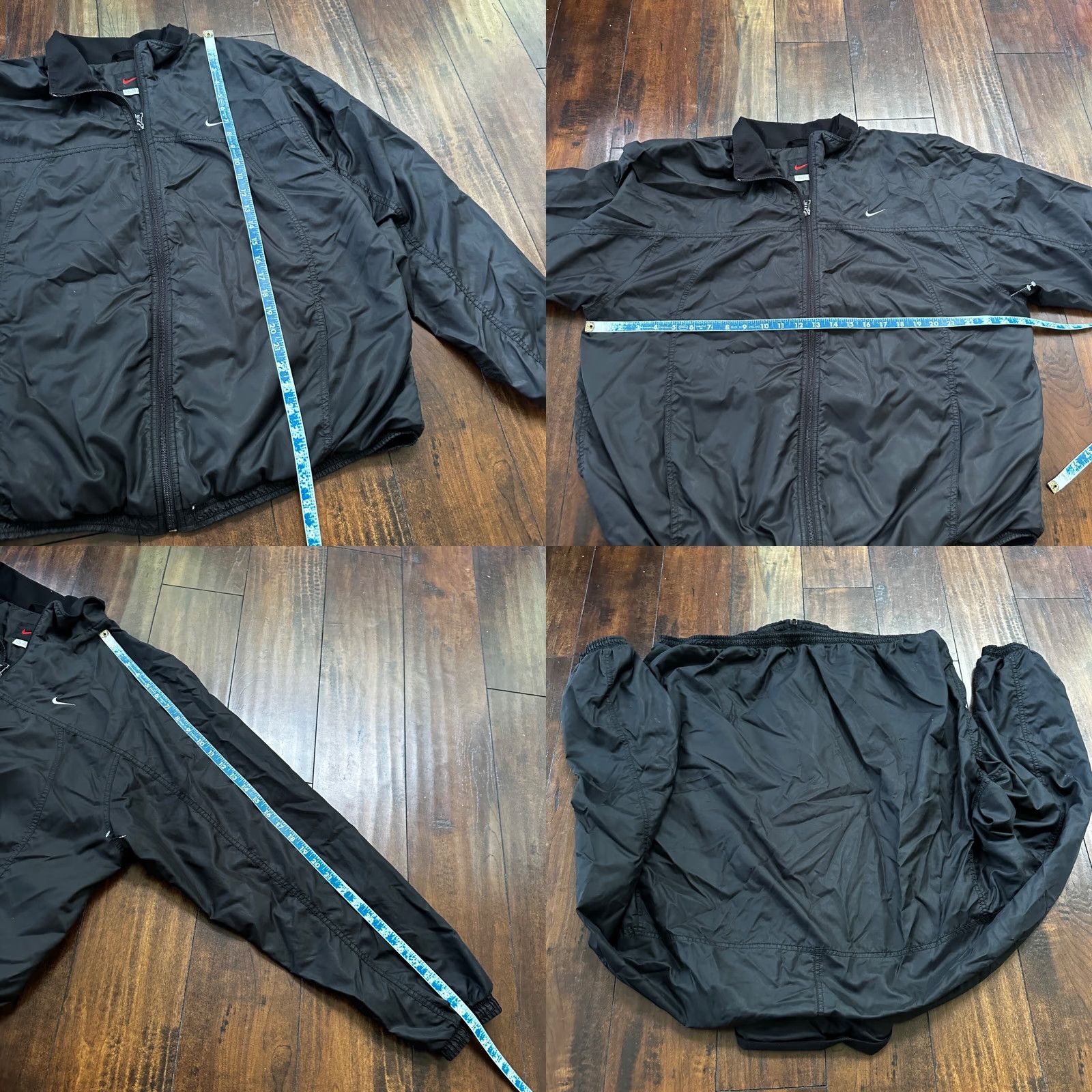 Nike VTG Nike Windbreaker Track Jacket XL Black Basic Simple Flaws Has 90s Size US XL / EU 56 / 4 - 8 Thumbnail