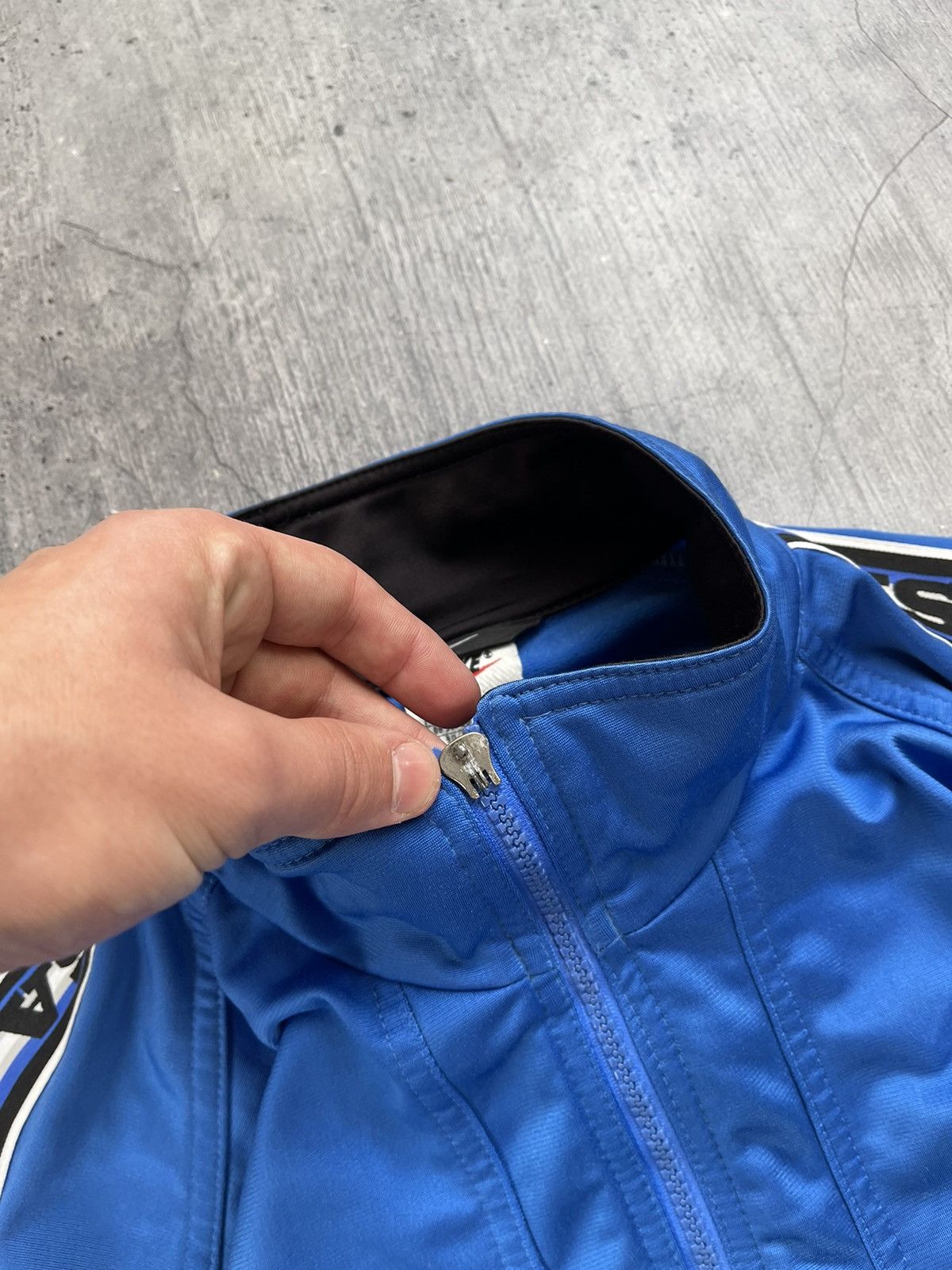 Nike × Vintage Vintage 90's Nike USA Drill Track Jacket Big Swoosh Size US M / EU 48-50 / 2 - 5 Thumbnail