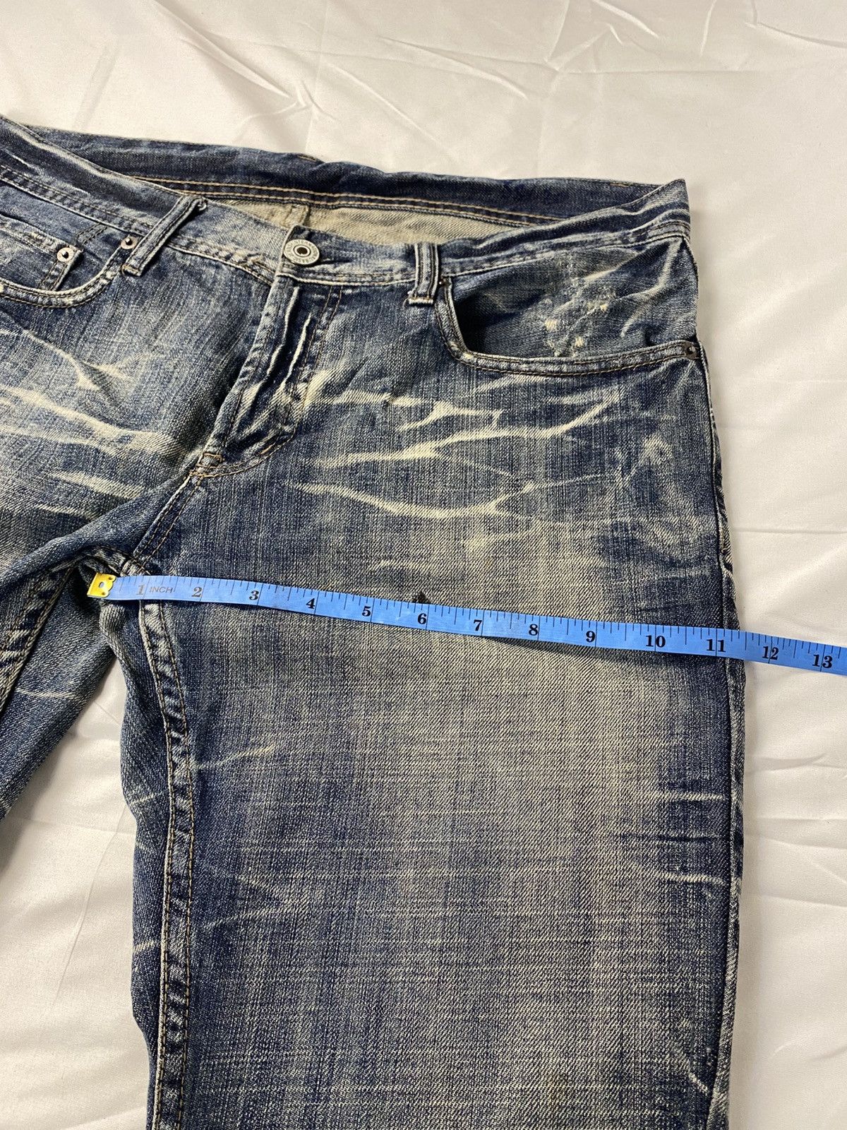 Japanese Brand 2000 Rupert Edge Washed Japanese Punk Style Jeans Denims Size US 35 - 19 Thumbnail