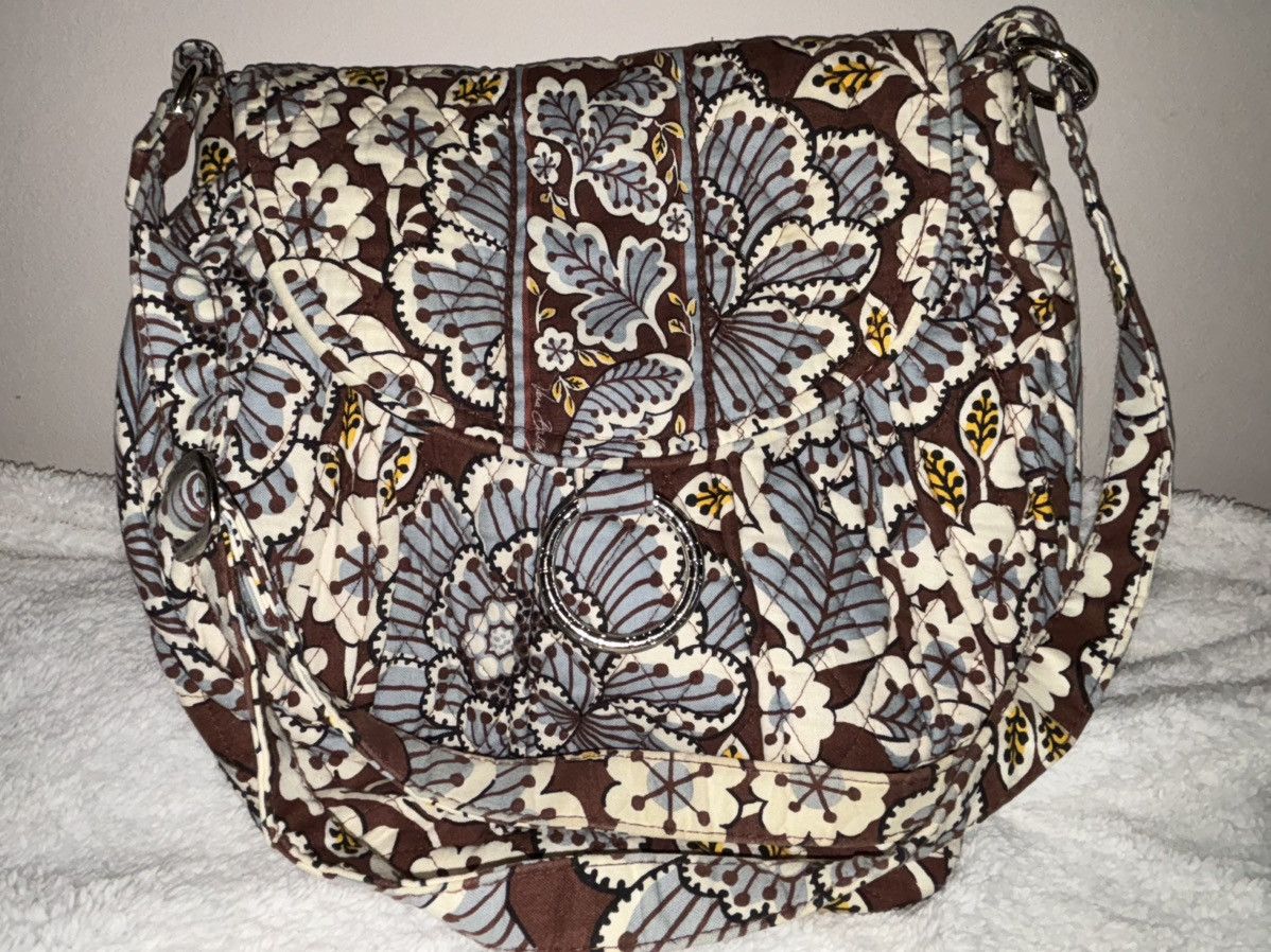 Vera Bradley Vera Bradley Slate Blooms Saddle Up Purse Grailed