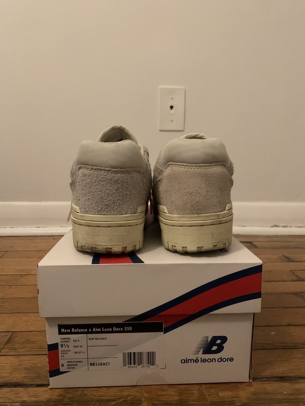 Aime Leon Dore × New Balance ALD / NB P550 Basketball Oxfords Size US 9.5 / EU 42-43 - 3 Thumbnail