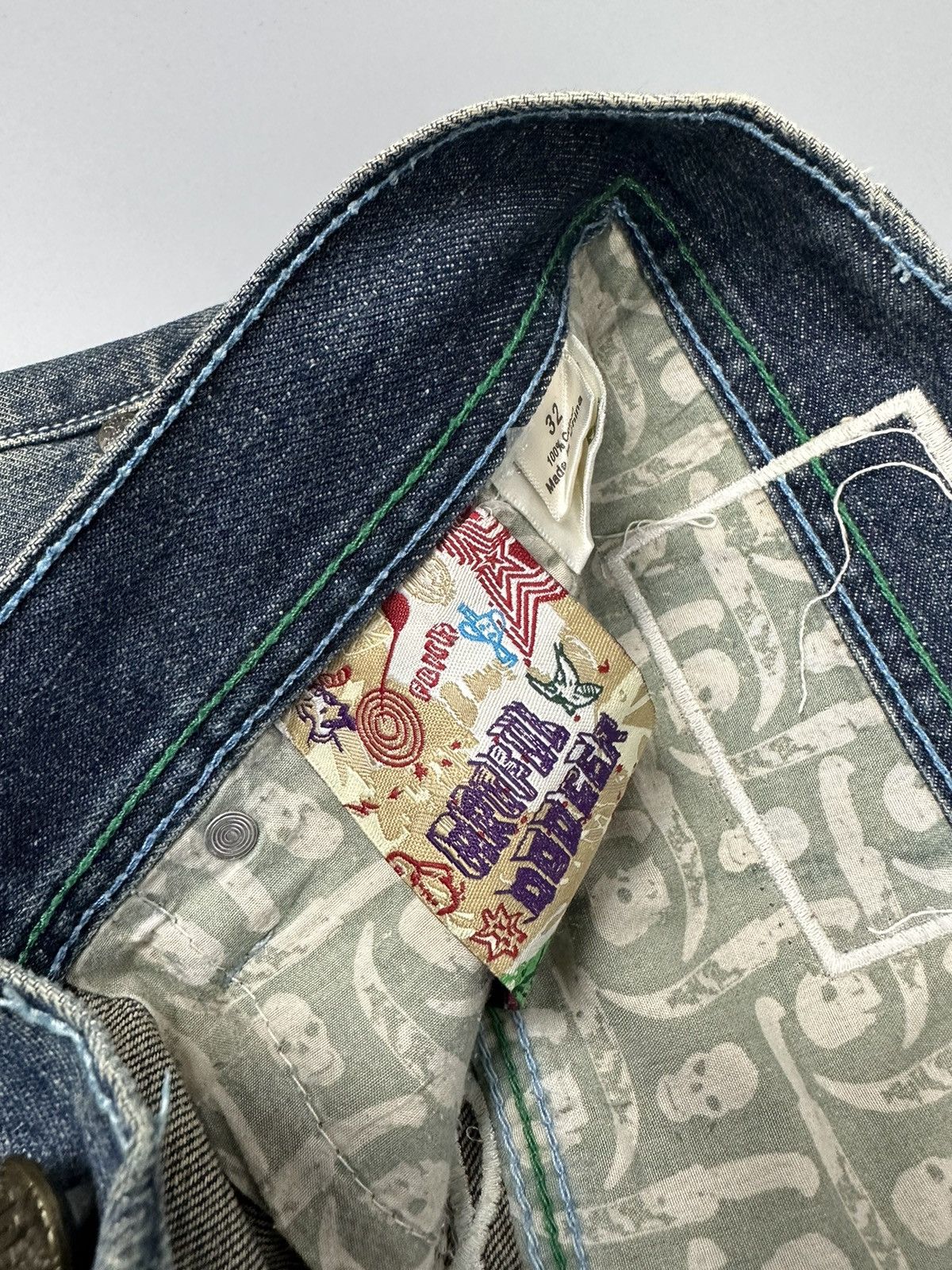 Artful Dodger × Japanese Brand Artful Dodger “Cutter Lads” Embroidered Baggy Jeans Size US 33 - 9 Thumbnail