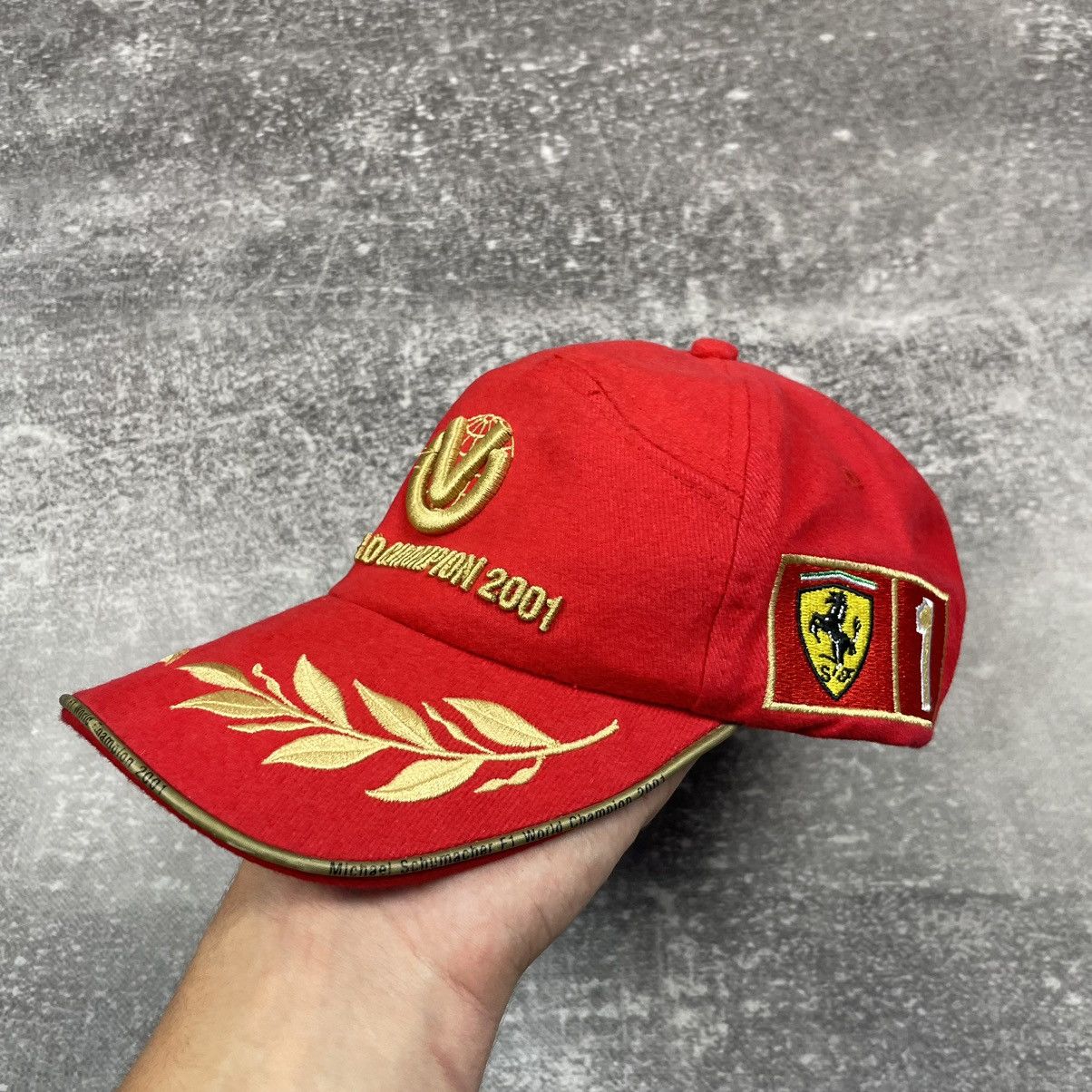 Ferrari Rare Ferrari 2001 World Champion Schumacher Cap Size ONE SIZE - 14 Thumbnail