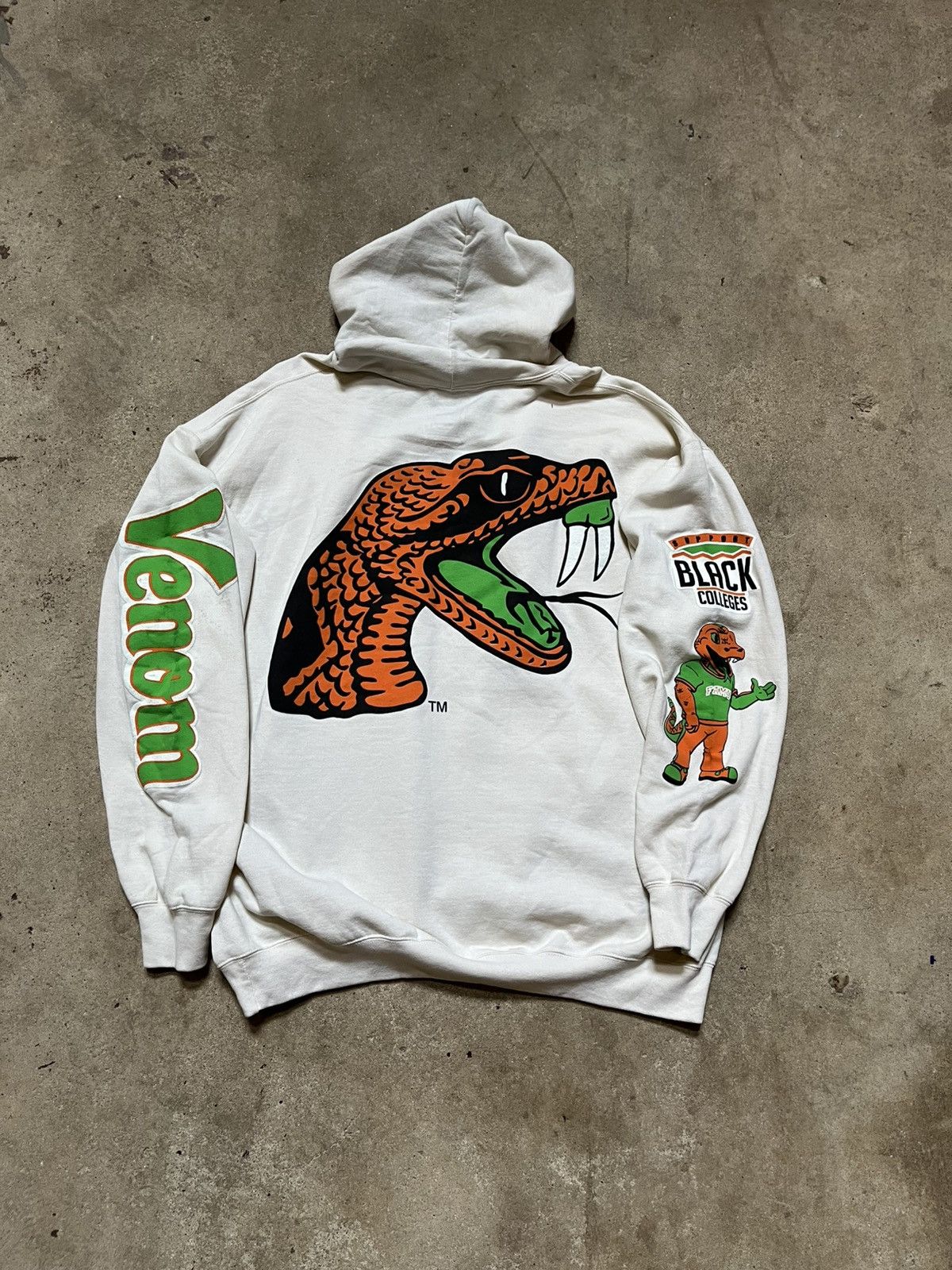 NCAA Cream FAMU Rattlers AOP Hoodie Florida A&M HBCU Pullover Size US XXL / EU 58 / 5 - 4 Thumbnail