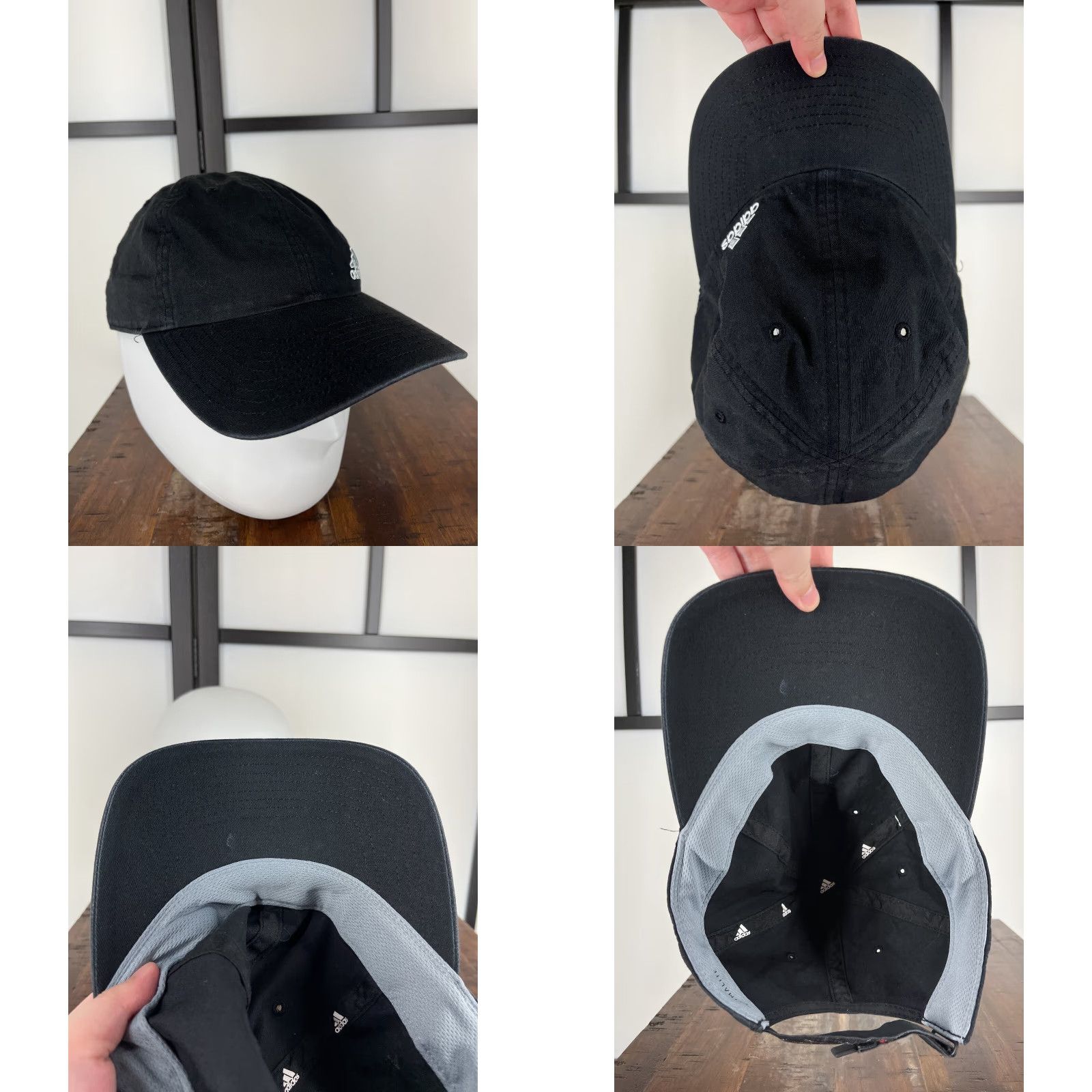 Adidas Adidas Hat Cap Strap Back Adult One Size Black Cotton Climalite Golf Golfer Hat/Cap Men Baseball Cap Outdoor Sports Adjustable, Lightweight Men 90s? Size ONE SIZE - 8 Thumbnail